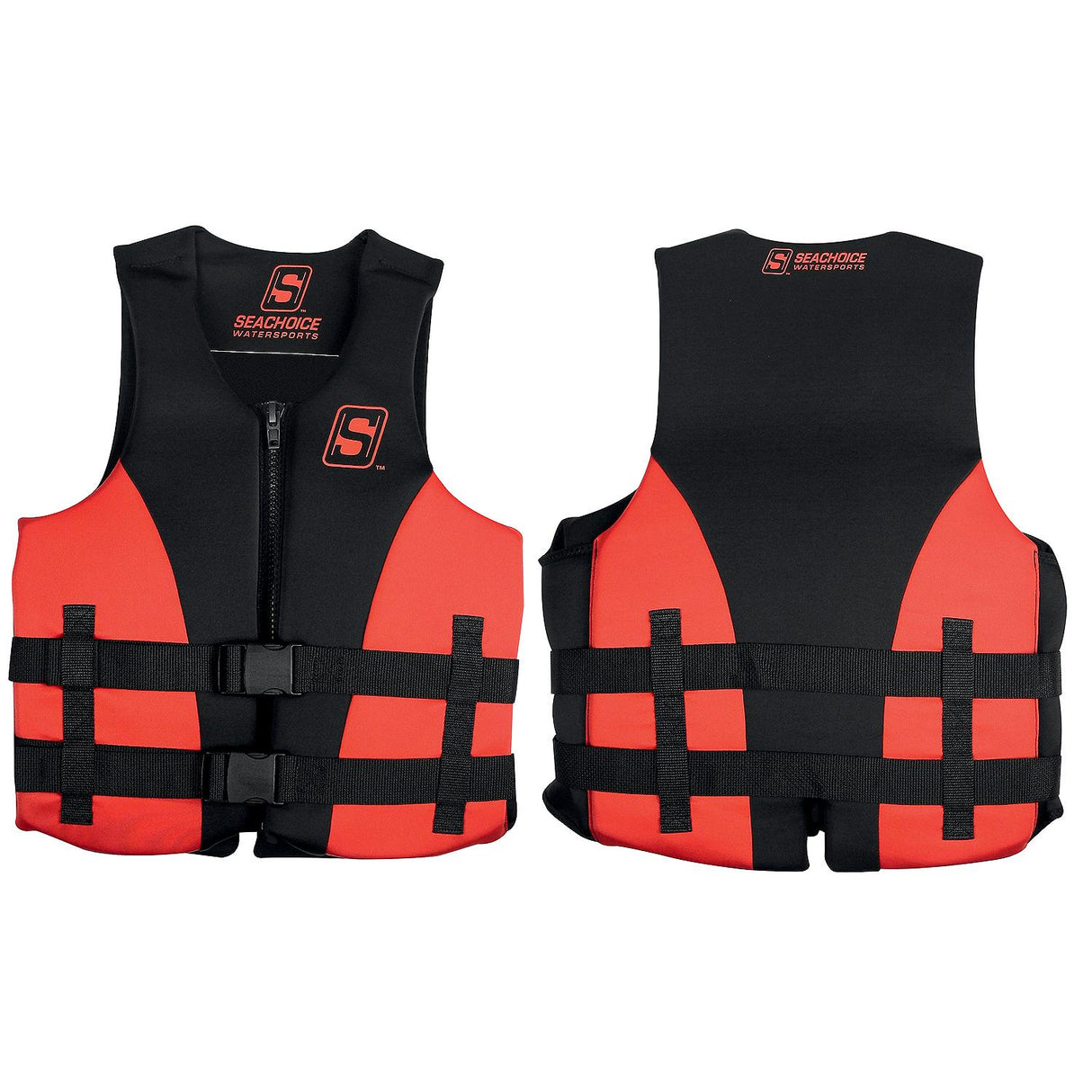Seachoice 85108 Evoprene Multi-Sport Life Jacket - 2XL - Red/Black, Fits Chest 44-50 in, USCG Level 70