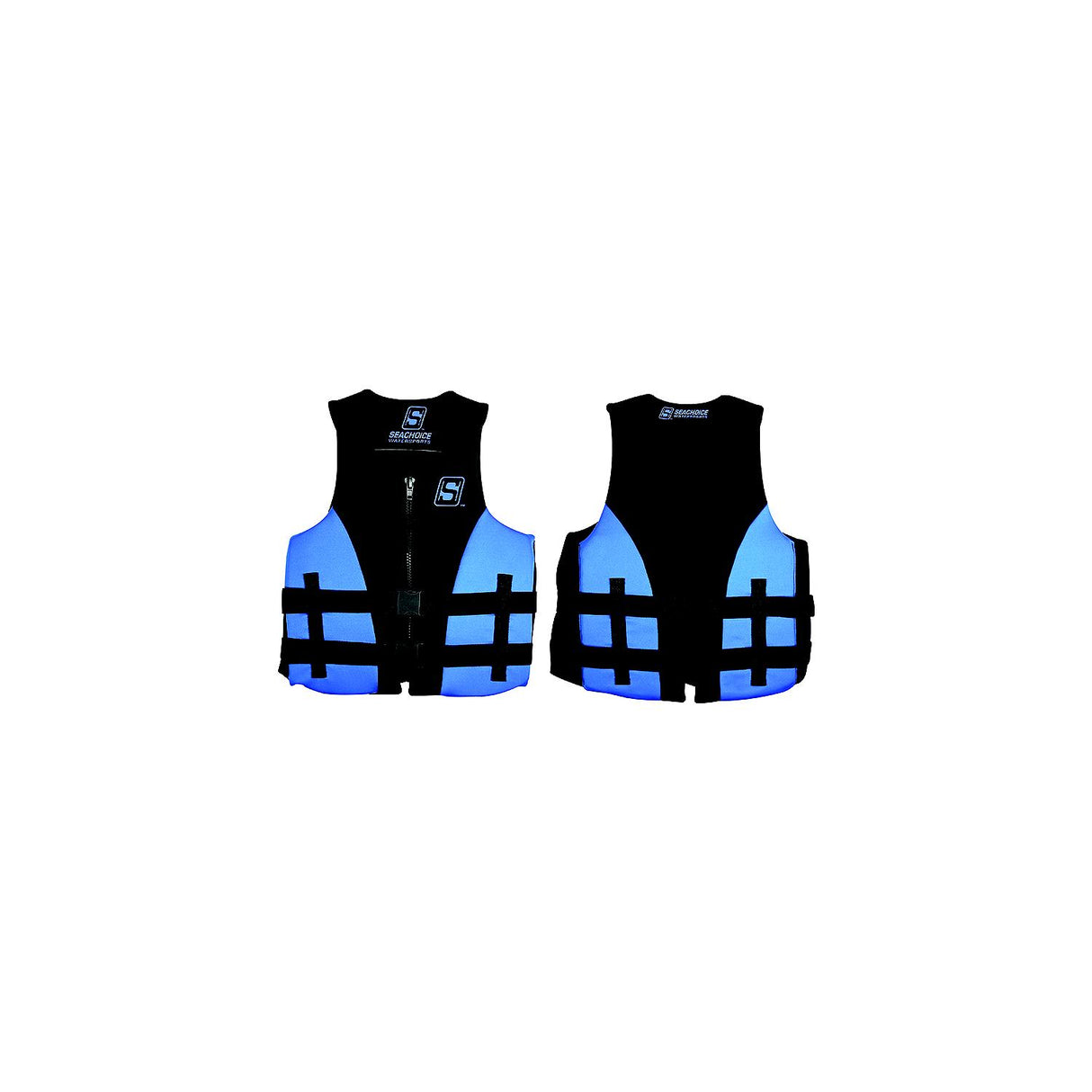 Seachoice 85134 Evoprene Multi-Sport Life Jacket - S - Blue/Black, Fits Chest 30-33 in, USCG Level 70