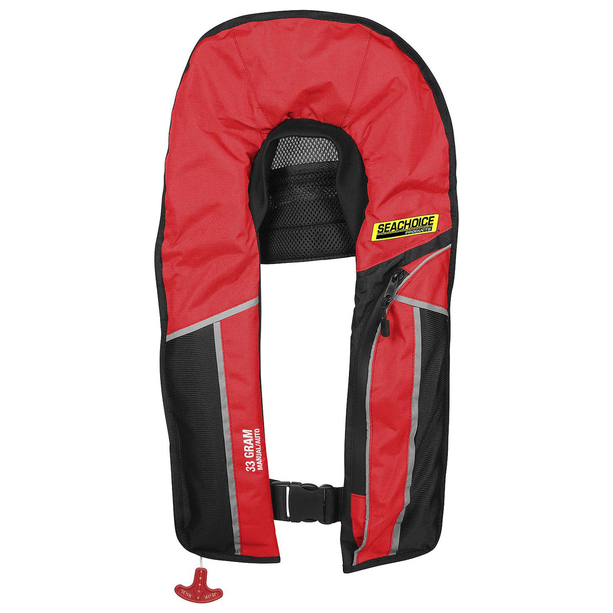 Seachoice 85861 Type V Premium Rip-Stop Inflatable PFD – Adult Universal, Red