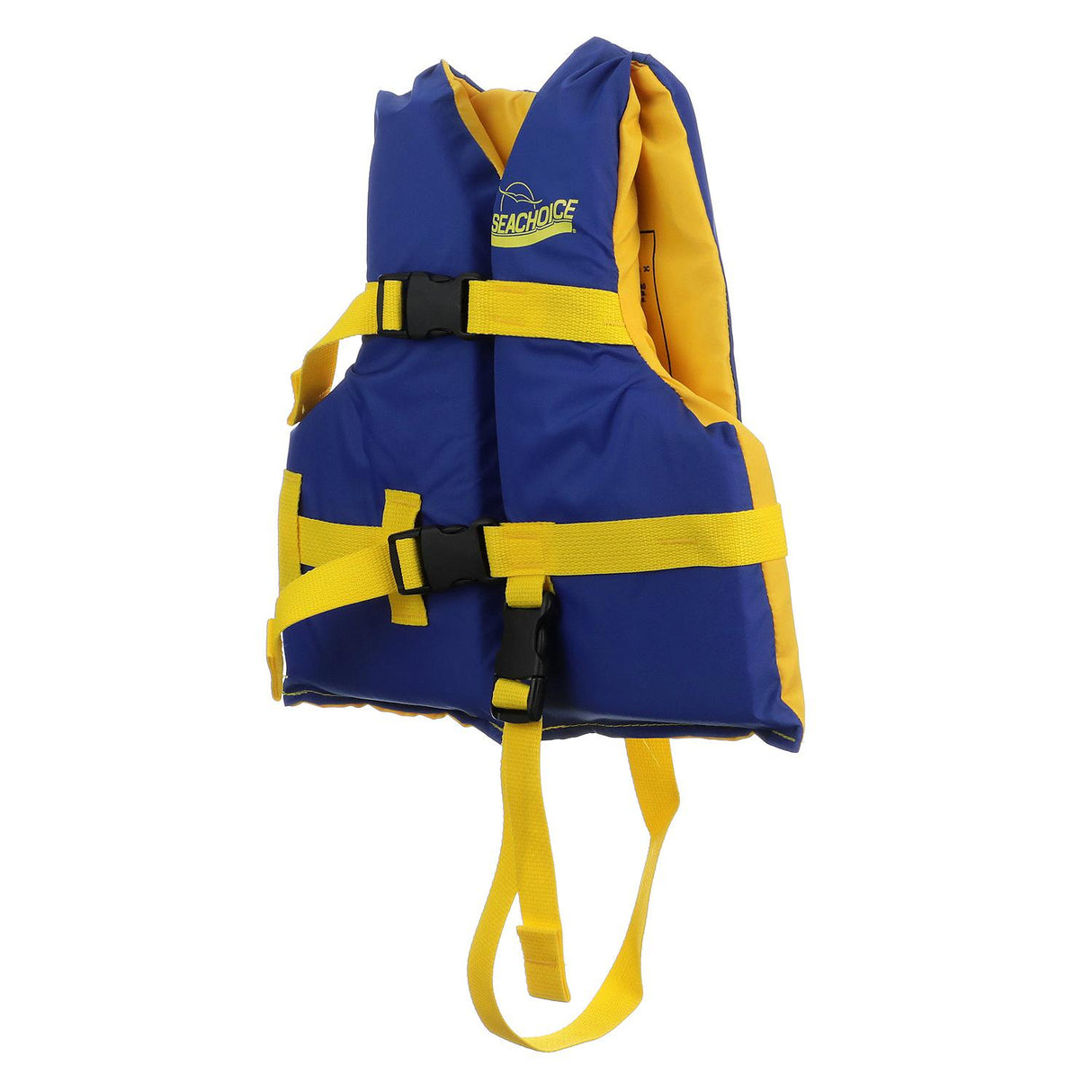 Seachoice Level 70 Life Jacket, Adjustable Boat Vest, Blue/Yellow, Child, 30-50 Lbs.