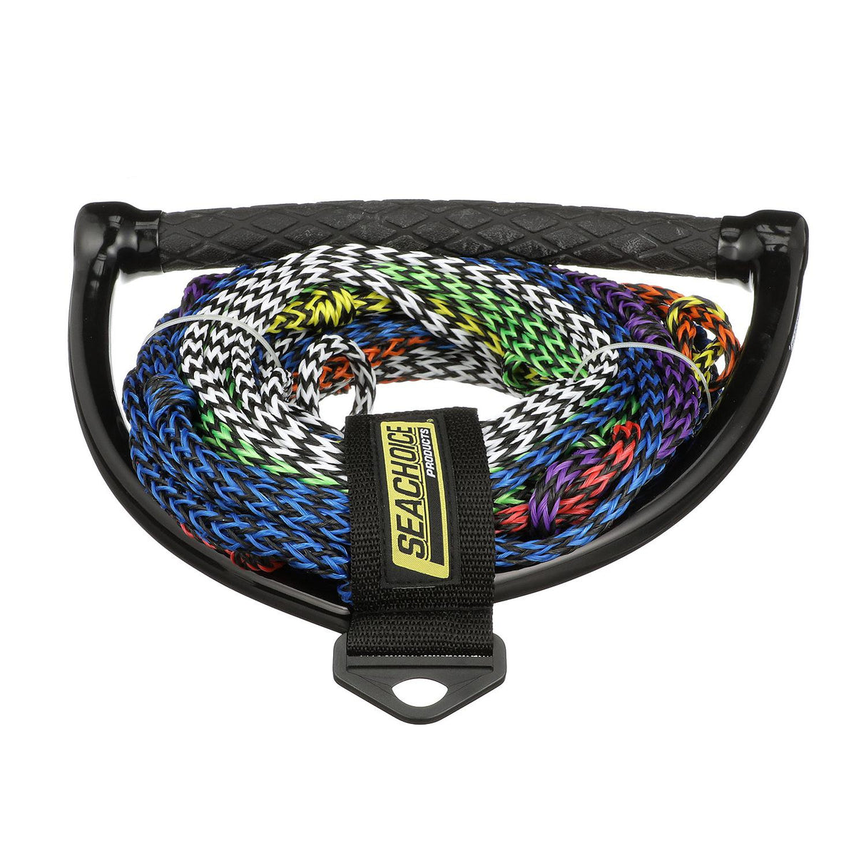 Seachoice 8-Section Water Ski or Wakeboard Rope, 75 Ft. Long, 13 In. Handle w/ Textured Rubber Grip
