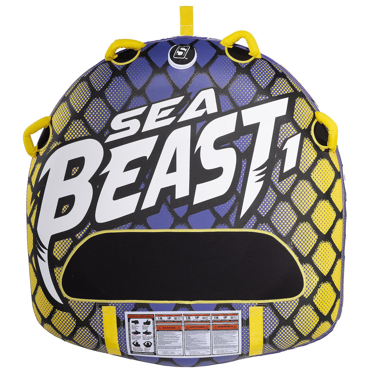 Seachoice 86911 Sea Beast Deck Tube, Reinforced Towing System, Foam Handles w/ Knuckle Guards, 50 In. X 48 In.