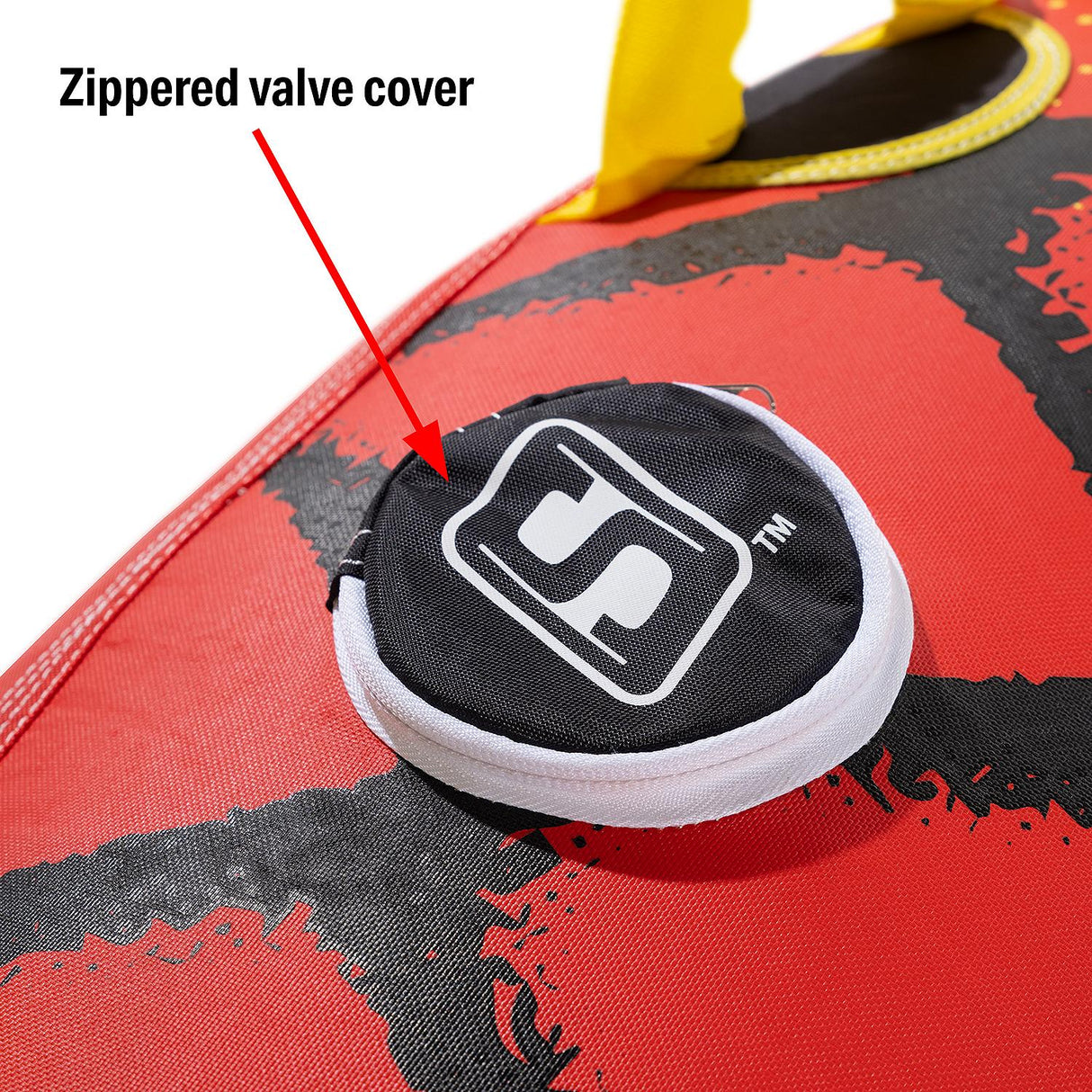 Seachoice 86931 Sea Beast Deck Tube, Reinforced Towing System, For 1 to 3 Riders Up to 510 Lbs., 75 In. X 62 In.