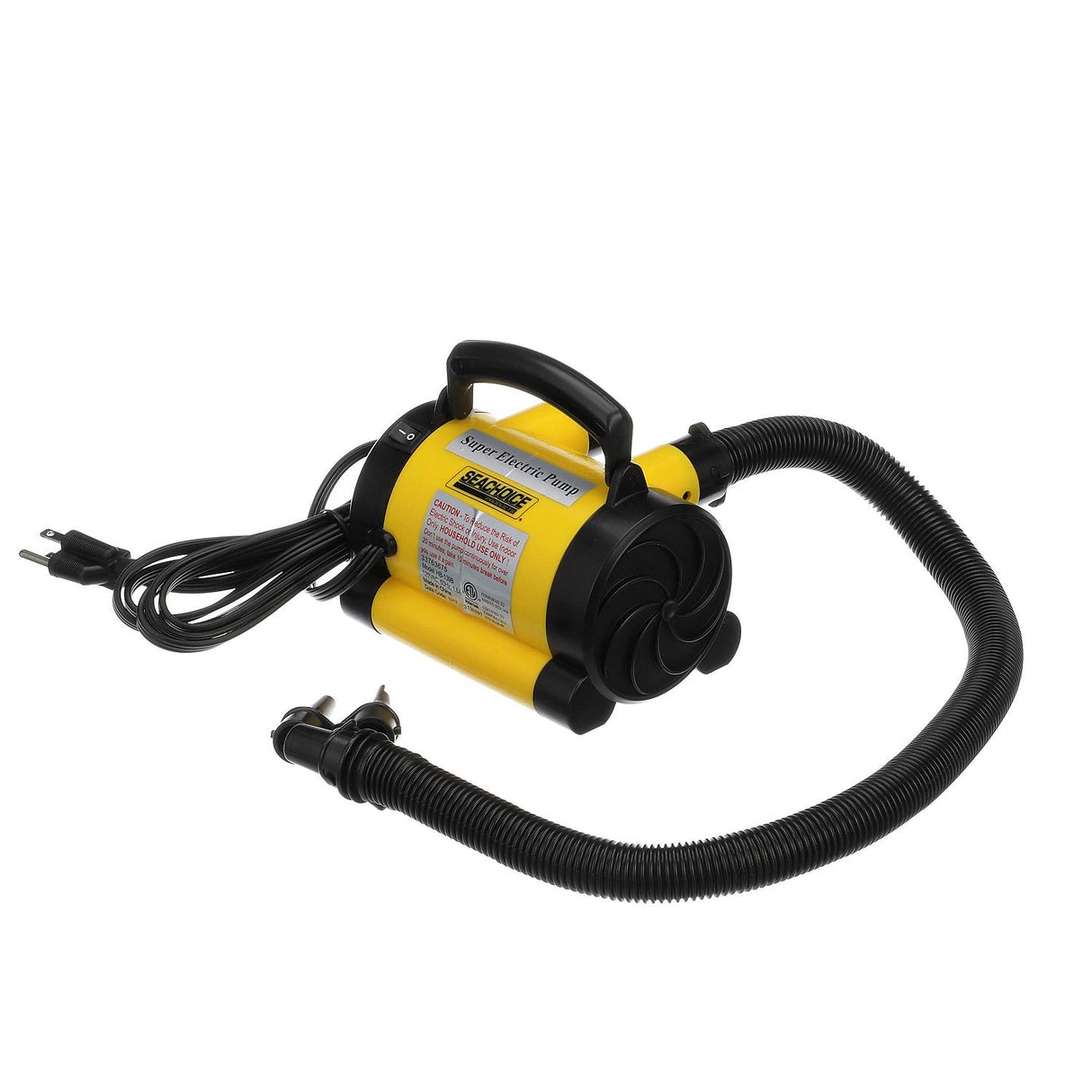 Seachoice 86986 Portable 120V Super Electric Air Pump, w/ 10-Ft. Power Cord, .78 PSI, For Boating and General Inflatables