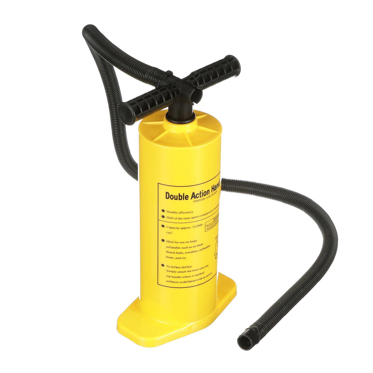 Seachoice Double-Action Air Pump w/ 50-in. Hose, 15 PSI, Inflates and Deflates