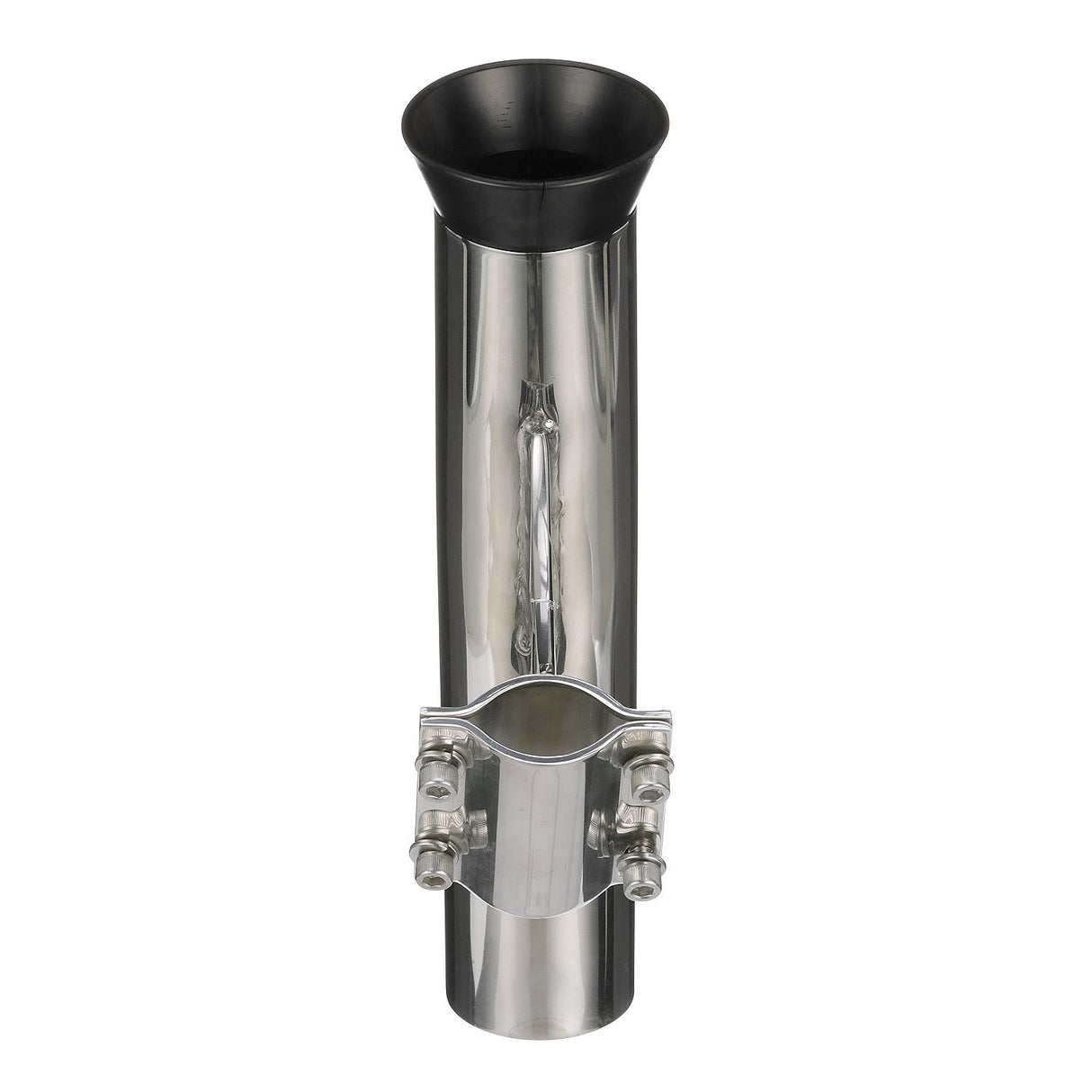 Seachoice Rail Mount Fishing Rod Holder, Mounts Vertically, Stainless Steel