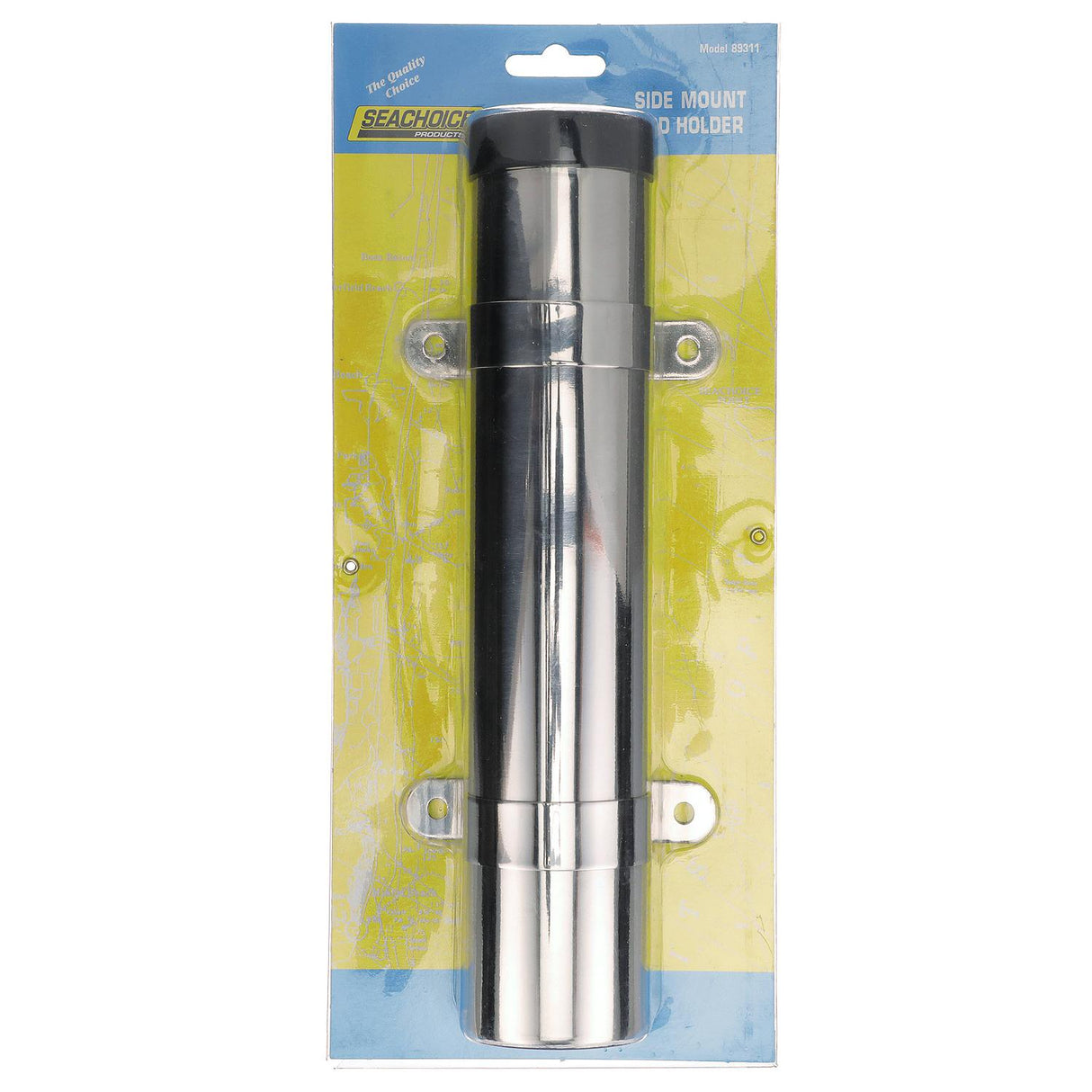 Seachoice Side Mount Rod Holder, Stainless Steel, 1-5/8 in. ID