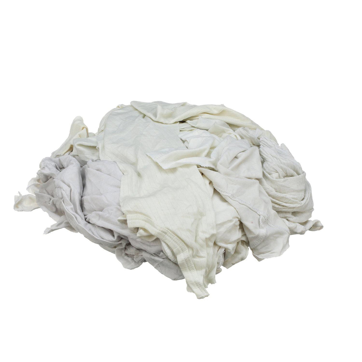 Seachoice Recycled White Knit Wiping Cloths, Low-Lint, 1 Lb. Box