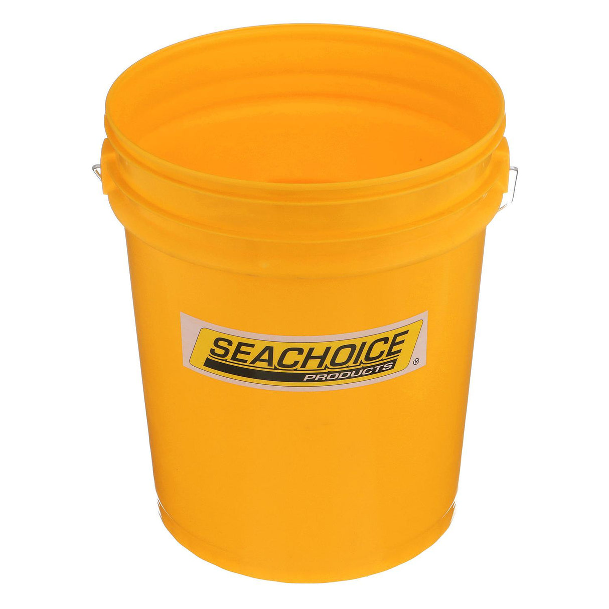 Seachoice 5-Gallon Plastic Bucket w/ Metal Handle, Yellow