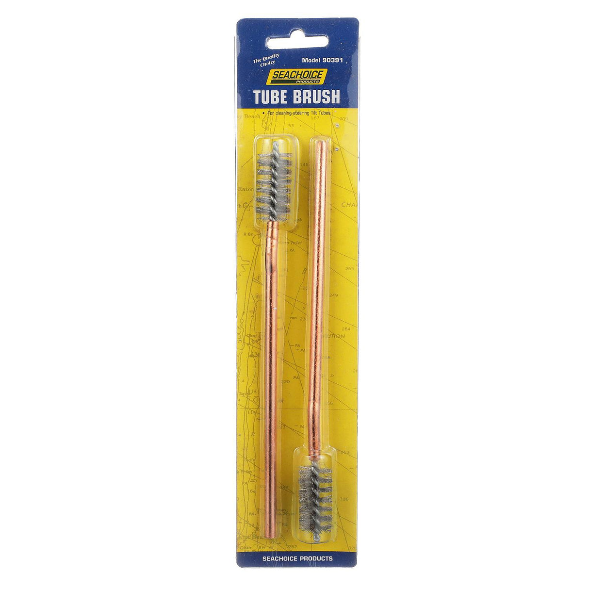 Seachoice Steering Tilt Tube Cleaning Wire Brush Drill Attachment, Set of 2