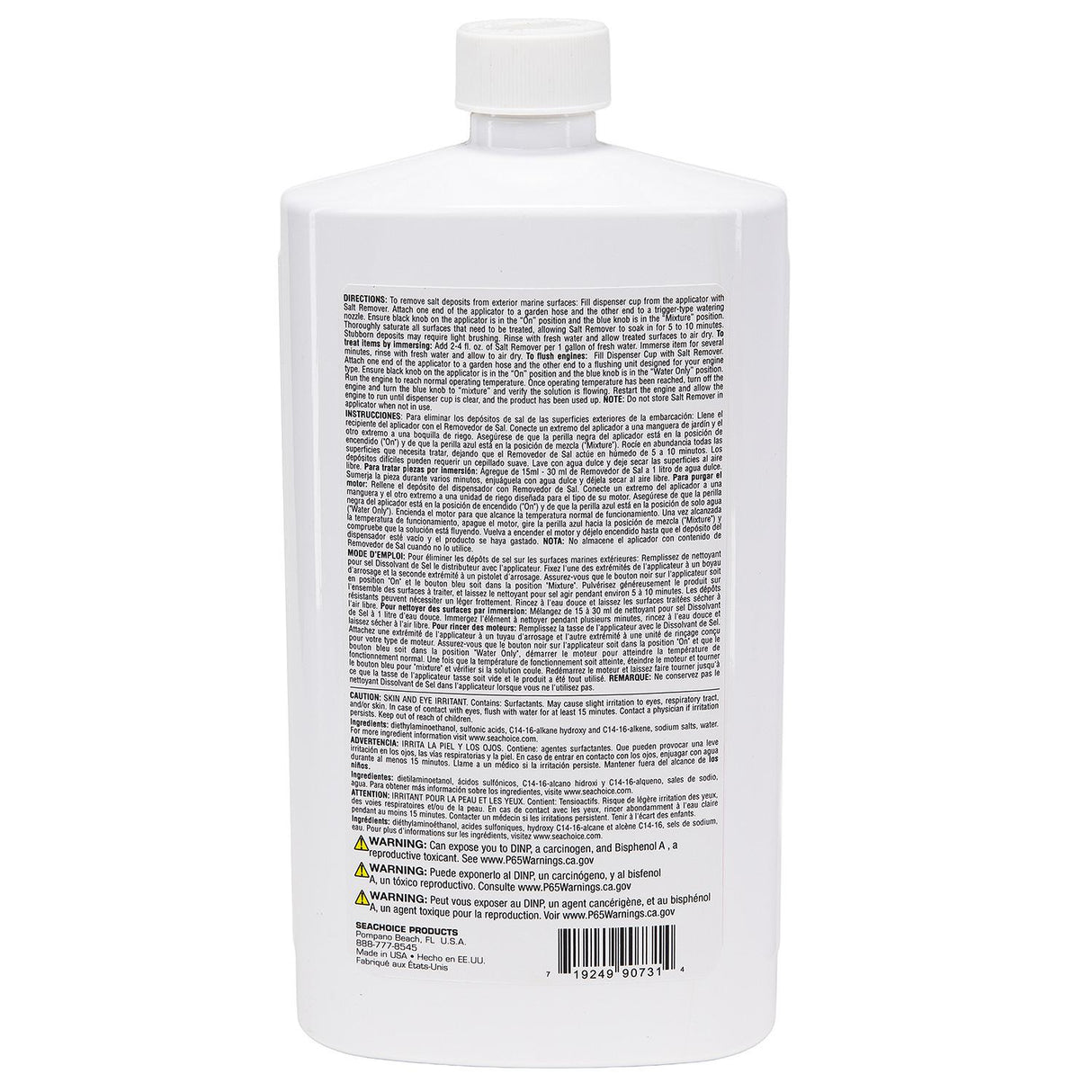 Seachoice 90731 Salt Remover With PTEF® 32 oz. Kit w/ applicator