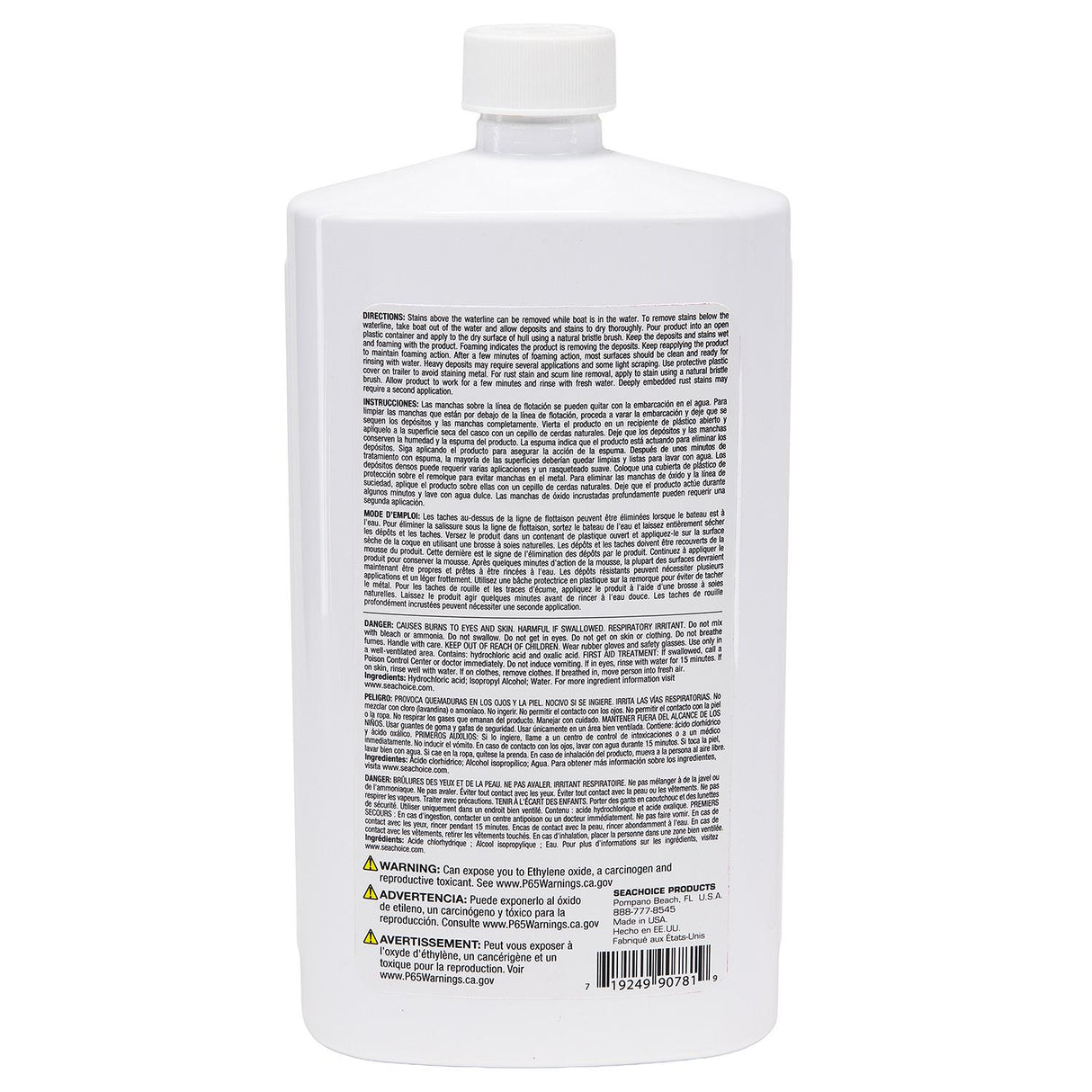 Seachoice 90781 Easy-On Easy-Off Hull And Bottom Cleaner 32 oz.