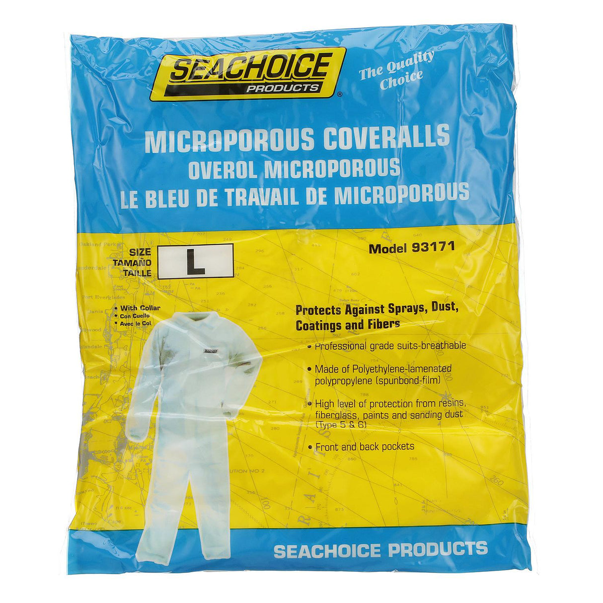 Seachoice 93171 Microporous Disposable Paint Suit
