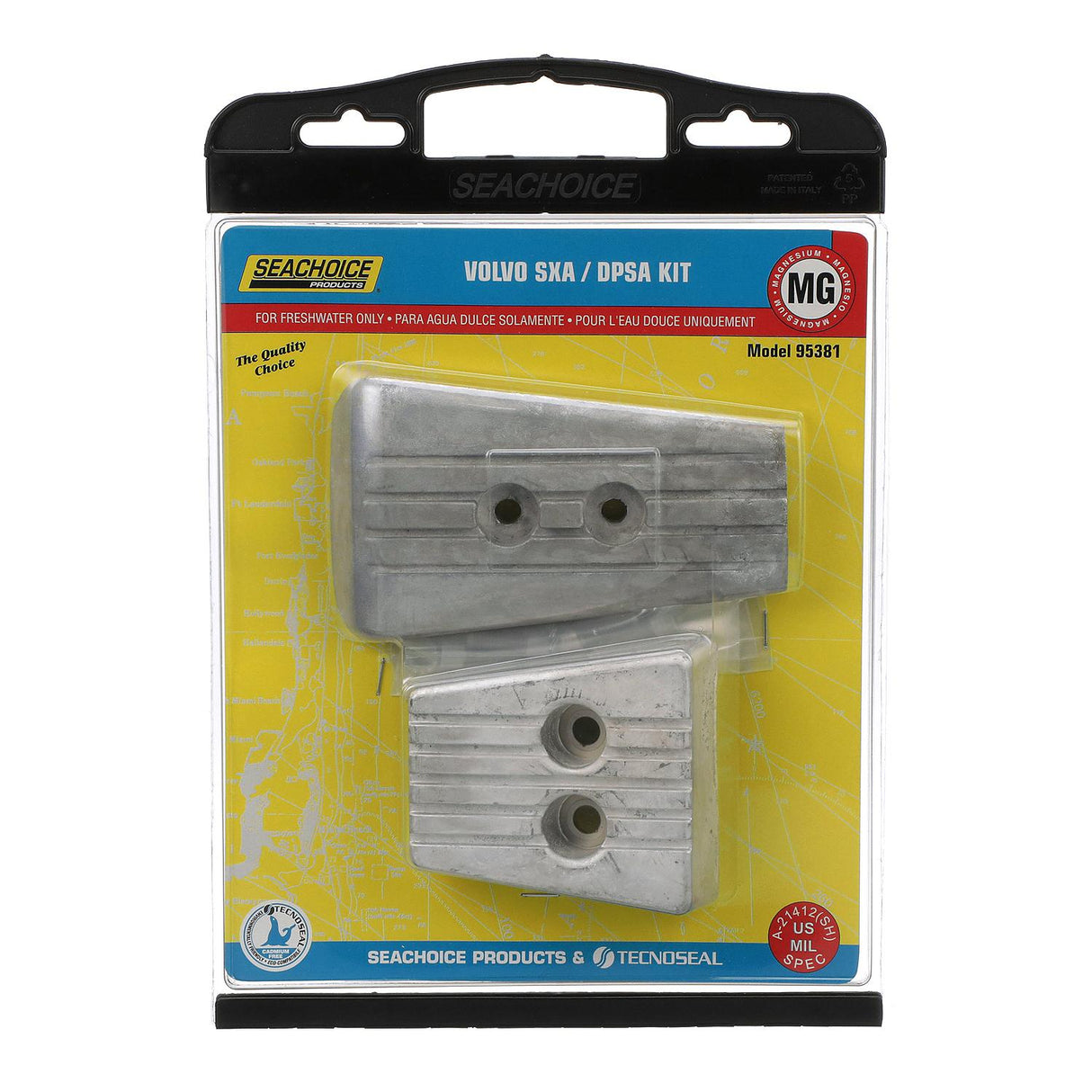 Seachoice 95381 Volvo Anode Kit, Magnesium, Fits SXA/DPSA