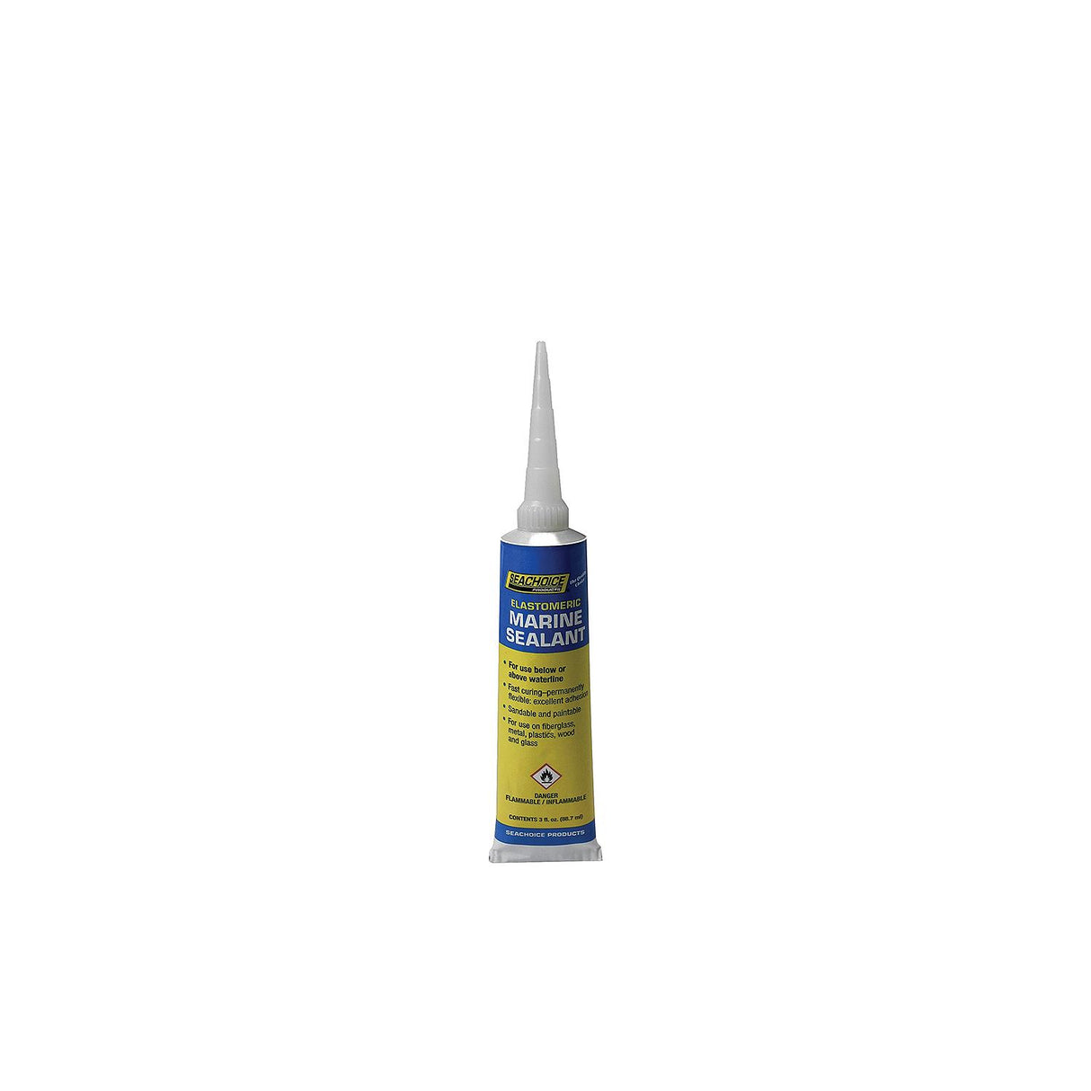 Seachoice 96881 Elastomeric White Marine Sealant, 3 oz.