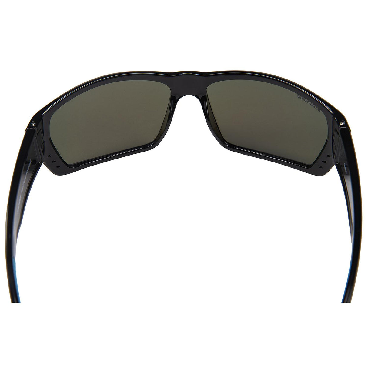 Seachoice 98800 "Reef Rider" Polarized Sunglasses, Frame: Shiny Black, Lens: Blue Mirror