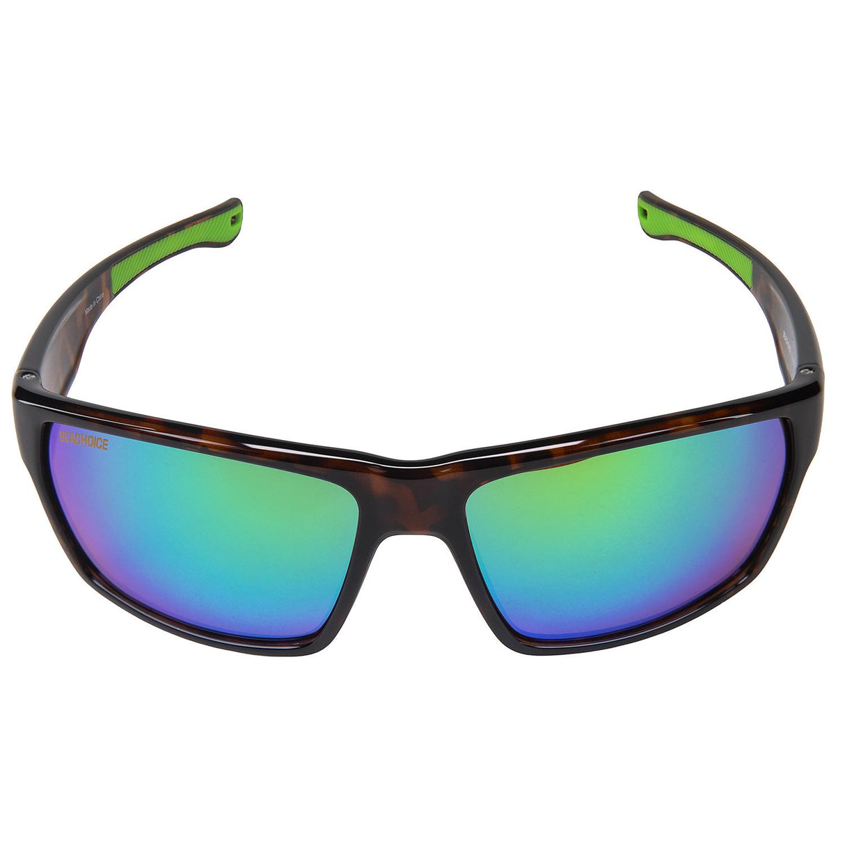 Seachoice 98801 "Reef Rider" Polarized Sunglasses, Frame: Tortoise , Lens: Green Mirror