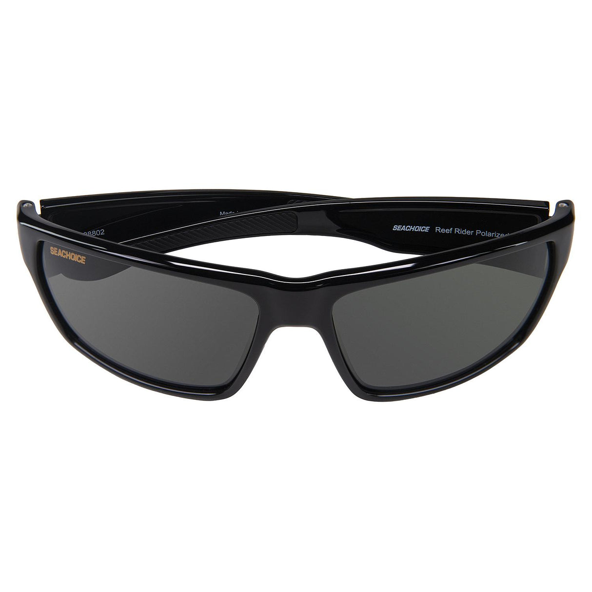 Seachoice 98802 "Reef Rider" Polarized Sunglasses, Frame: Shiny Black, Lens: Grey