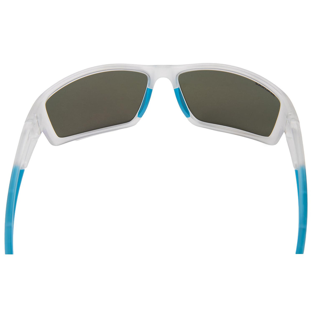 Seachoice 98807 "Seaspray" Polarized Sunglasses, Frame: Matte Clear, Lens: Blue Mirror