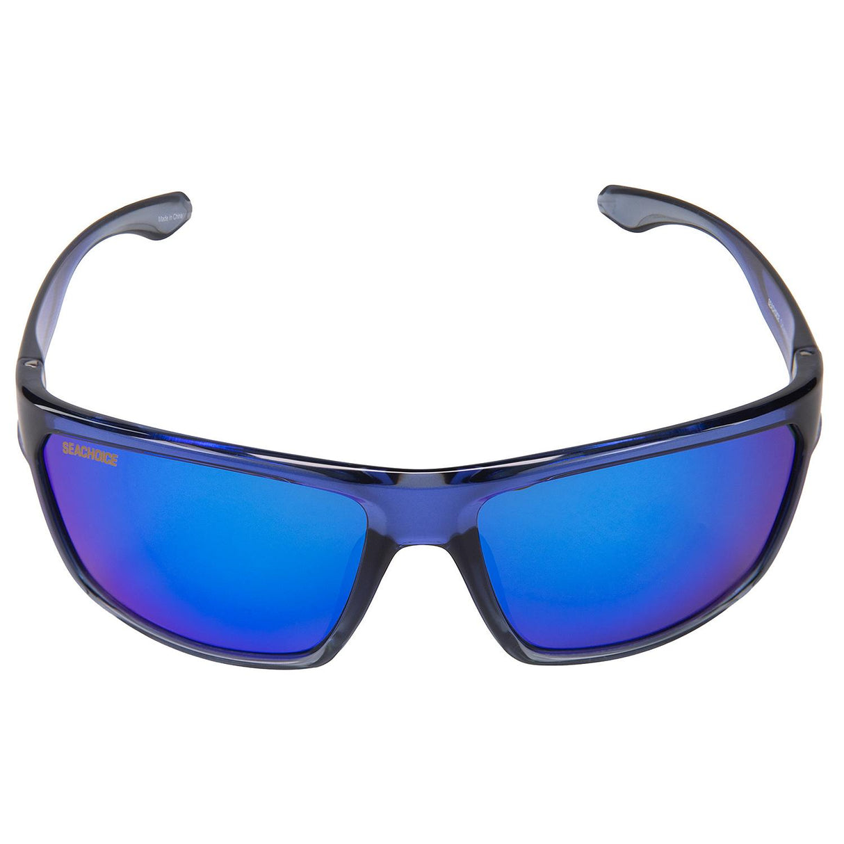 Seachoice 98808 "Odyssey" Polarized Sunglasses, Frame: Shiny Blue Fade, Lens: Blue Mirror