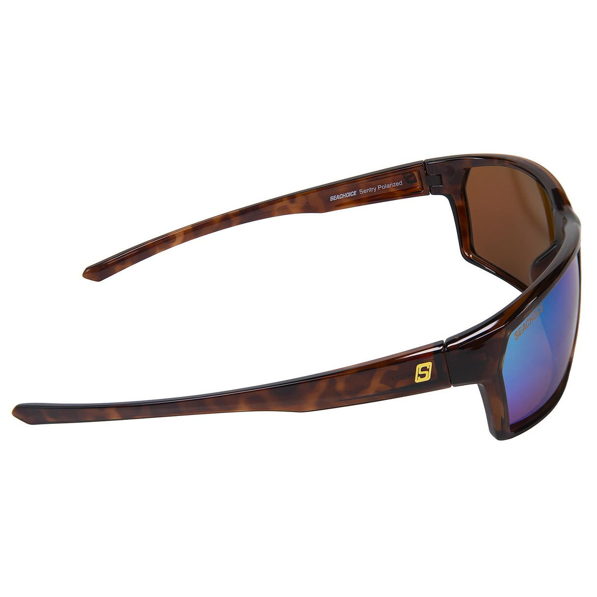 Seachoice 98811 "Sentry" Polarized Sunglasses, Frame: Shiny Tortoise, Lens: Green Mirror