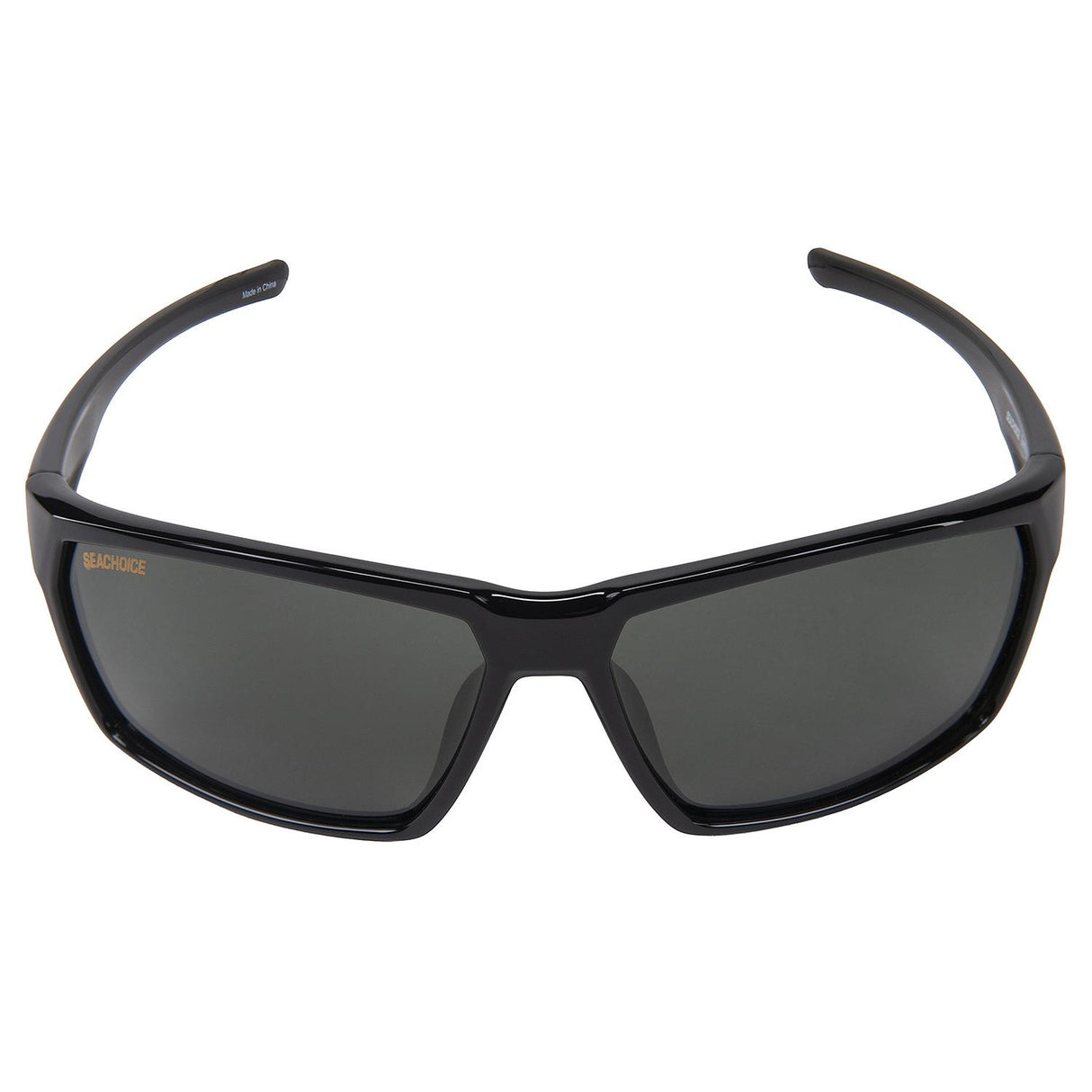 Seachoice 98812 "Sentry" Polarized Sunglasses, Frame: Shiny Black, Lens: Grey