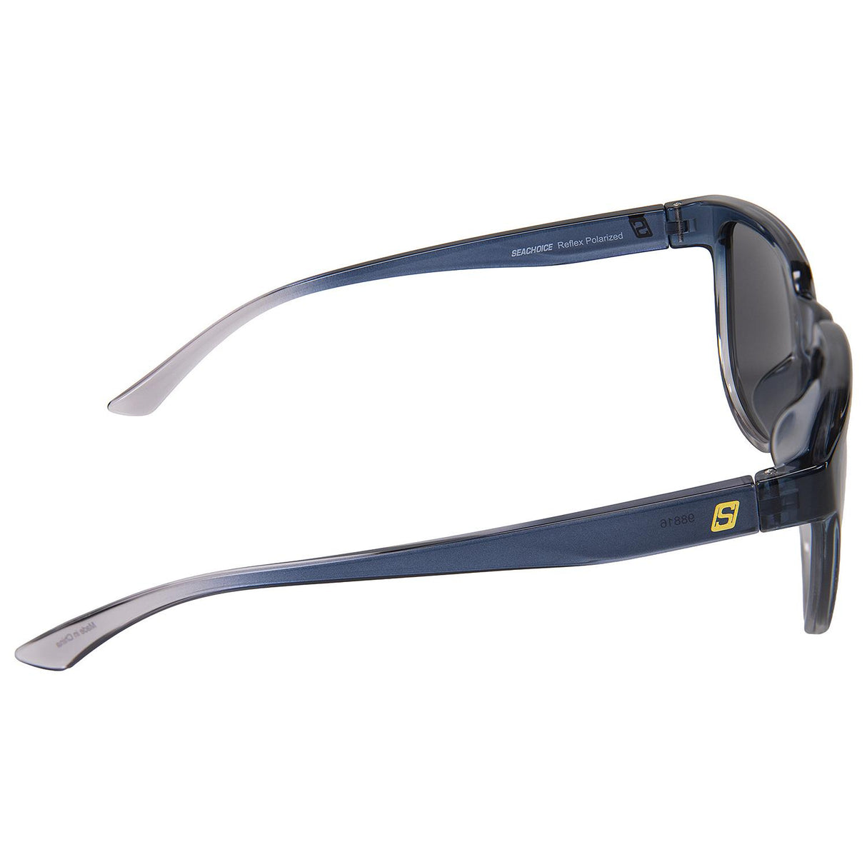 Seachoice 98816 "Reflex" Polarized Sunglasses, Frame: Shiny Blue Smoke, Lens: Silver Flash
