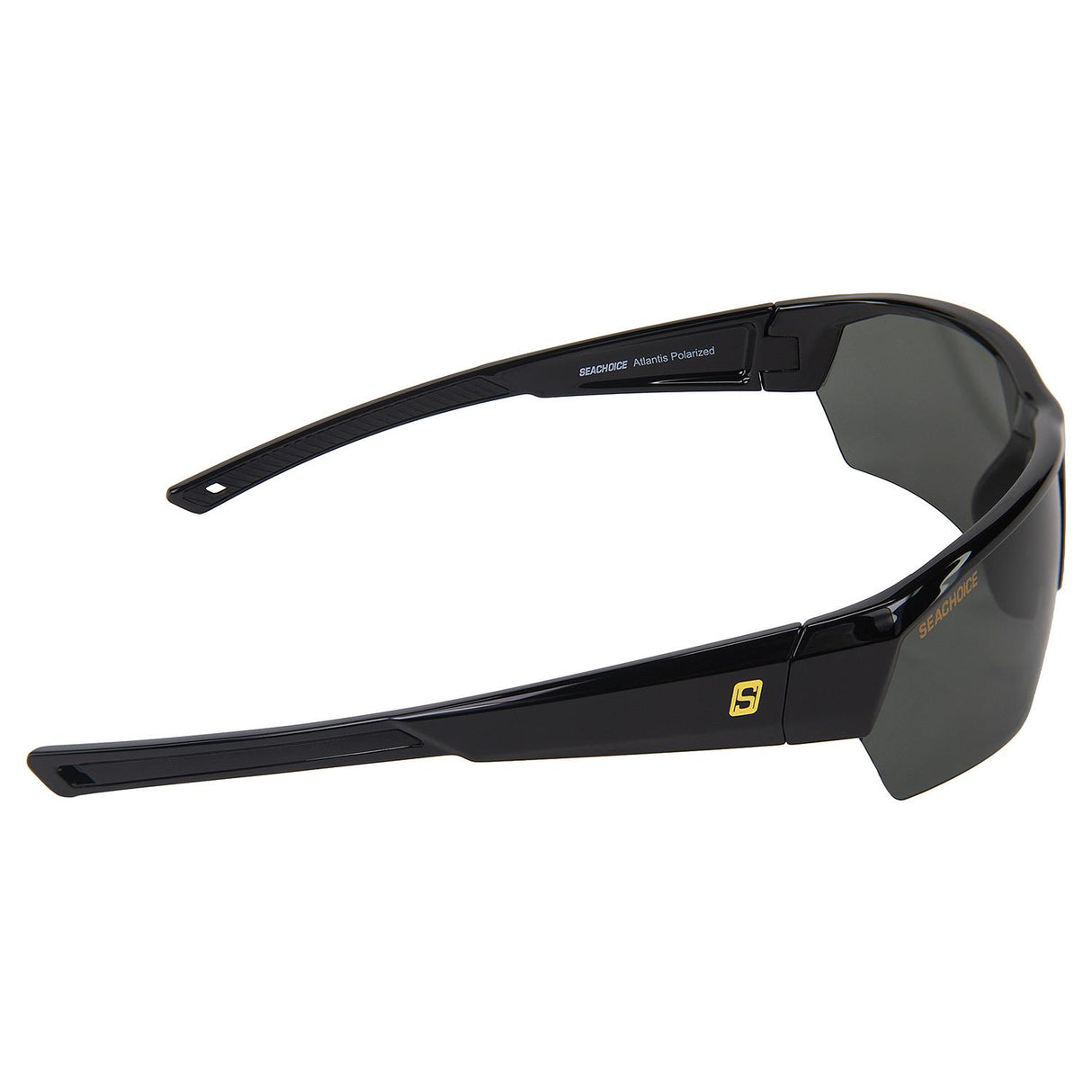 Seachoice 98821 "Atlantis" Polarized Sunglasses, Frame: Shiny Black, Lens: Grey