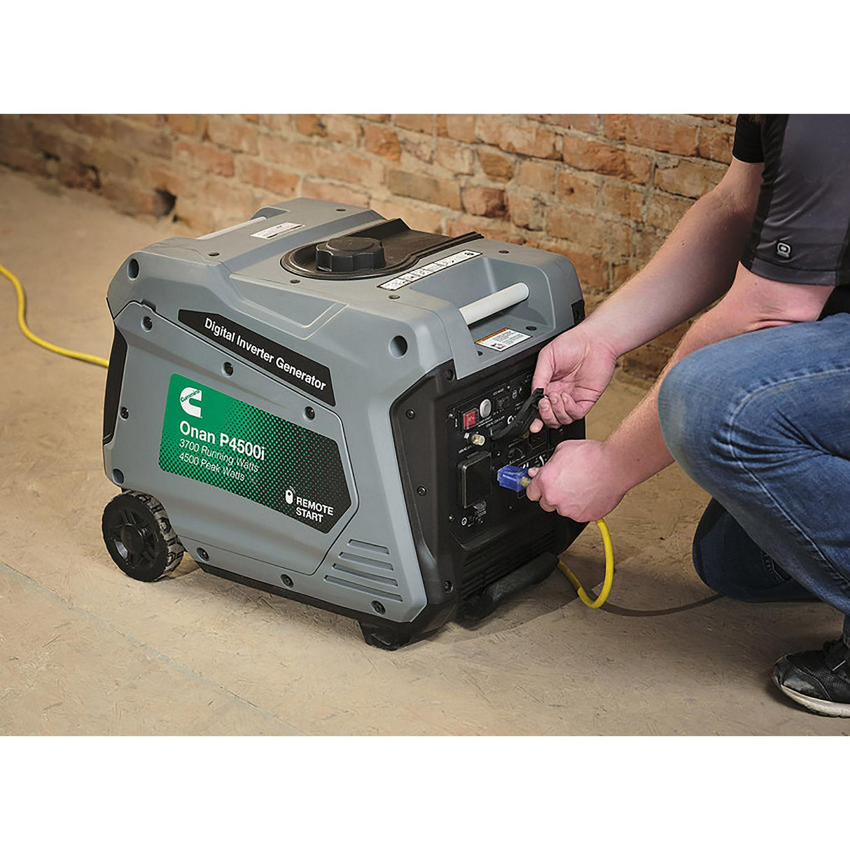 Onan/Cummins A074Z436 P4500I Inverter Generator, Gasoline, Watts:4500 peak
