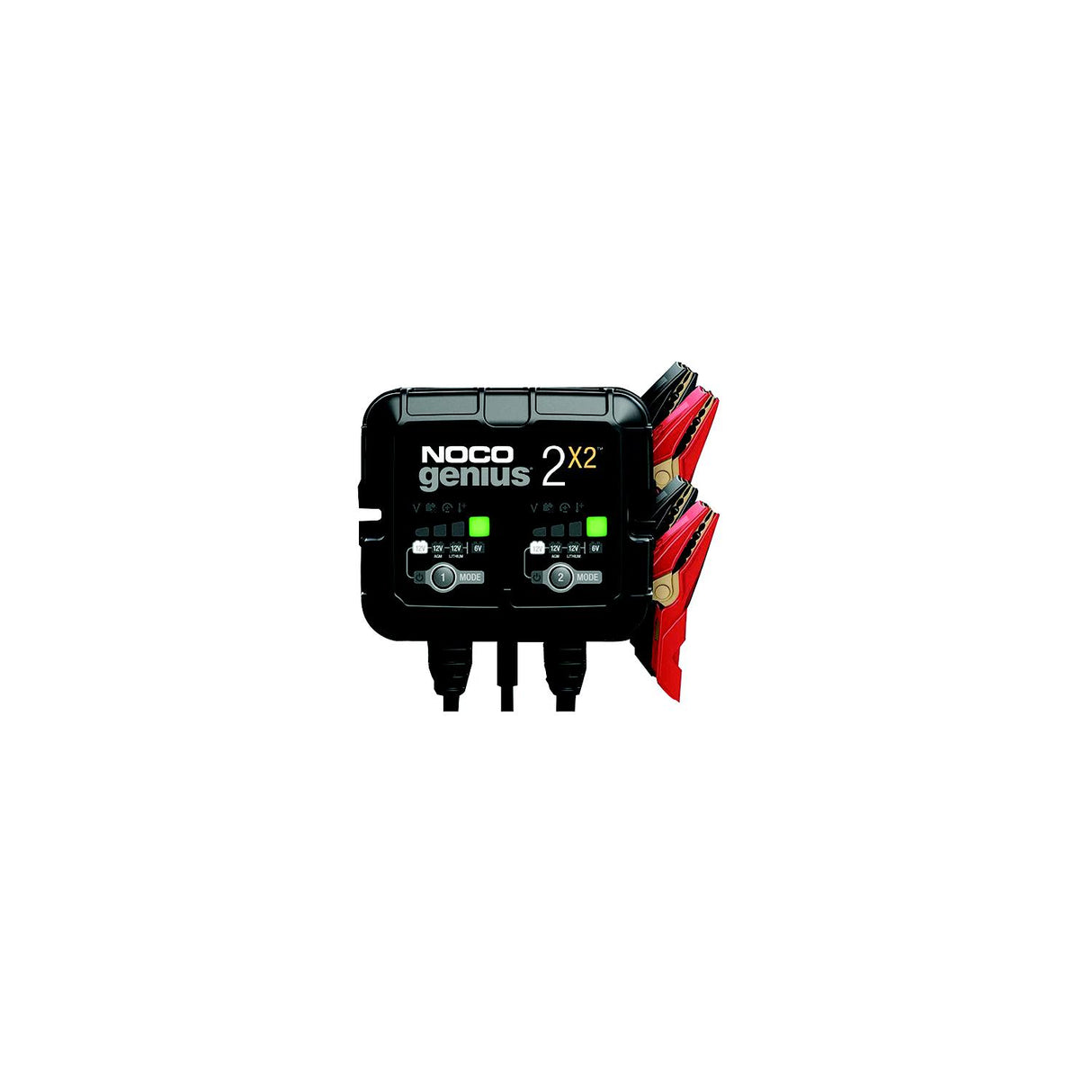 Noco GENIUS2X2 Multi-Bank Battery Charger & Maintainer, 4 Amps/2 Banks