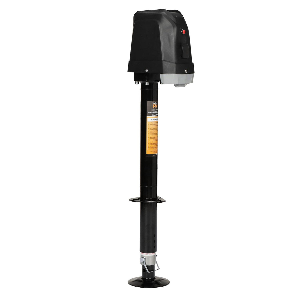 FulTyme RV 2100 Electric Trailer Jack, 3,500 Lb. Load Capacity, 12V Operation w/ Manual Override