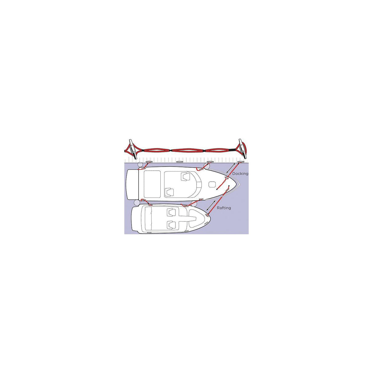 Stretch N' Slide Dock & Rafting Line, 7' Black