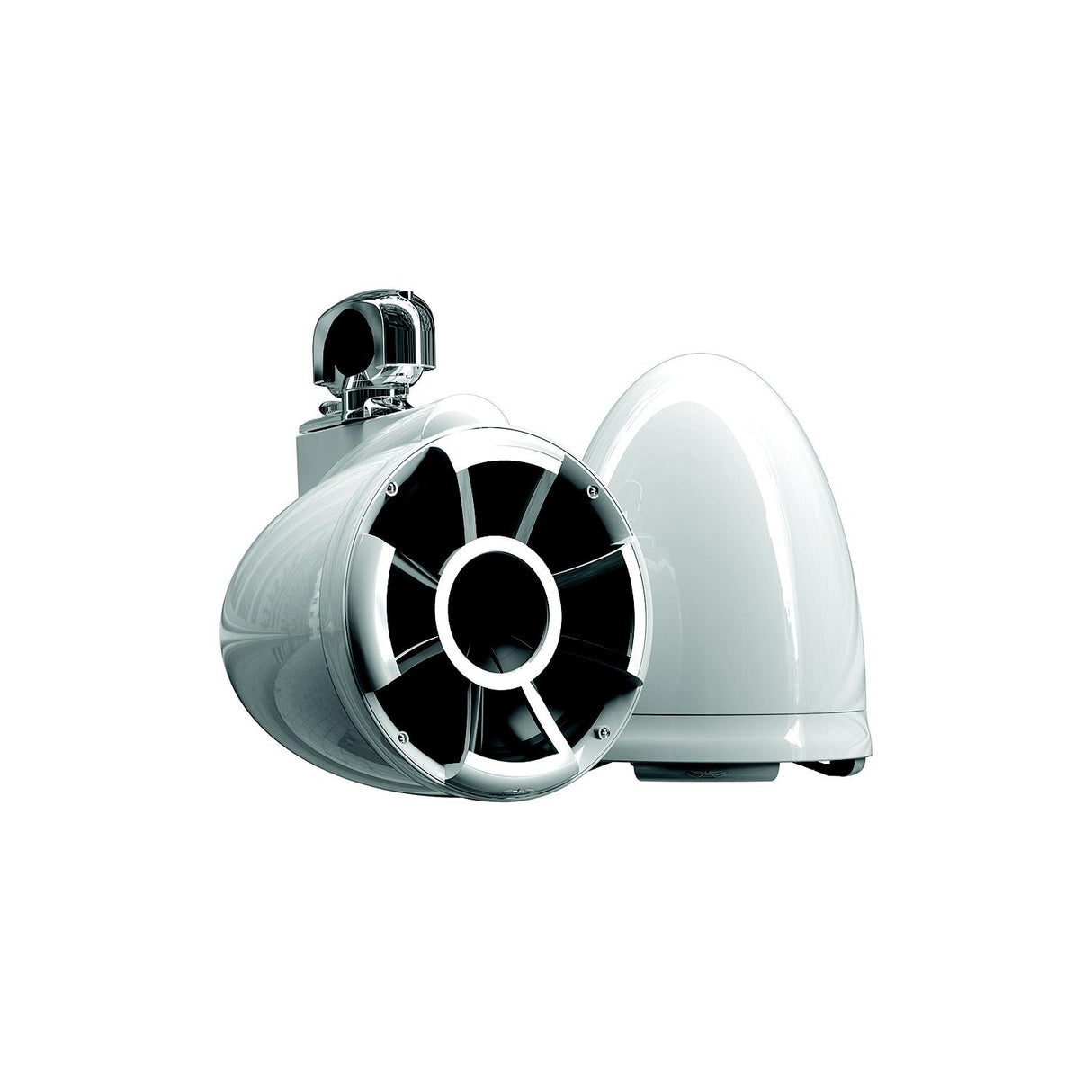 Wet Sounds REV8WSCV2 Revolution Tower Speakers - 8" Speaker, REV8™ White V2 w/Swivel Clamp for 1-7/8" to 3" Tube