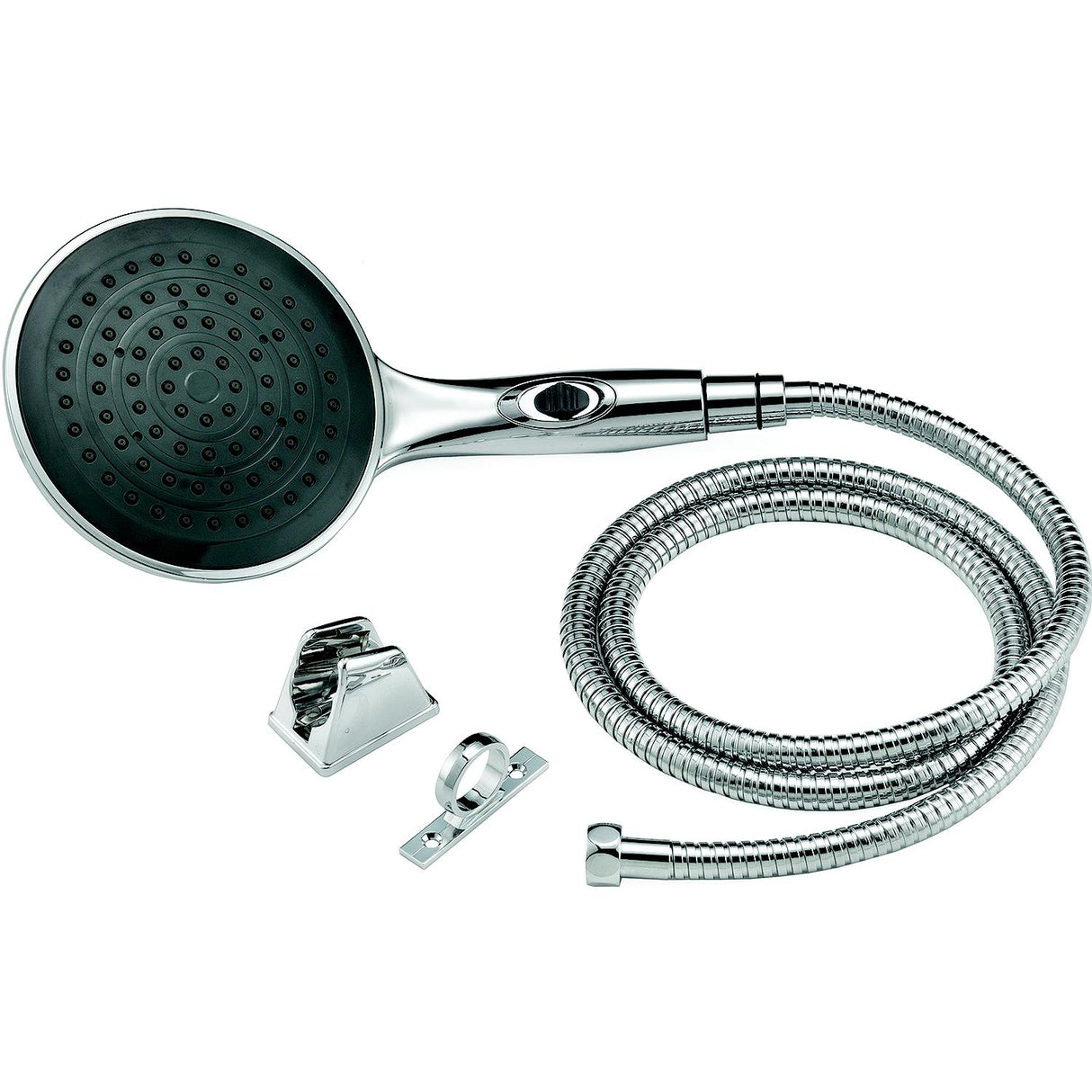 Dura Faucet DFSA434KCP Luxury 6” Rain Shower Wand and Hose Kit, Chrome