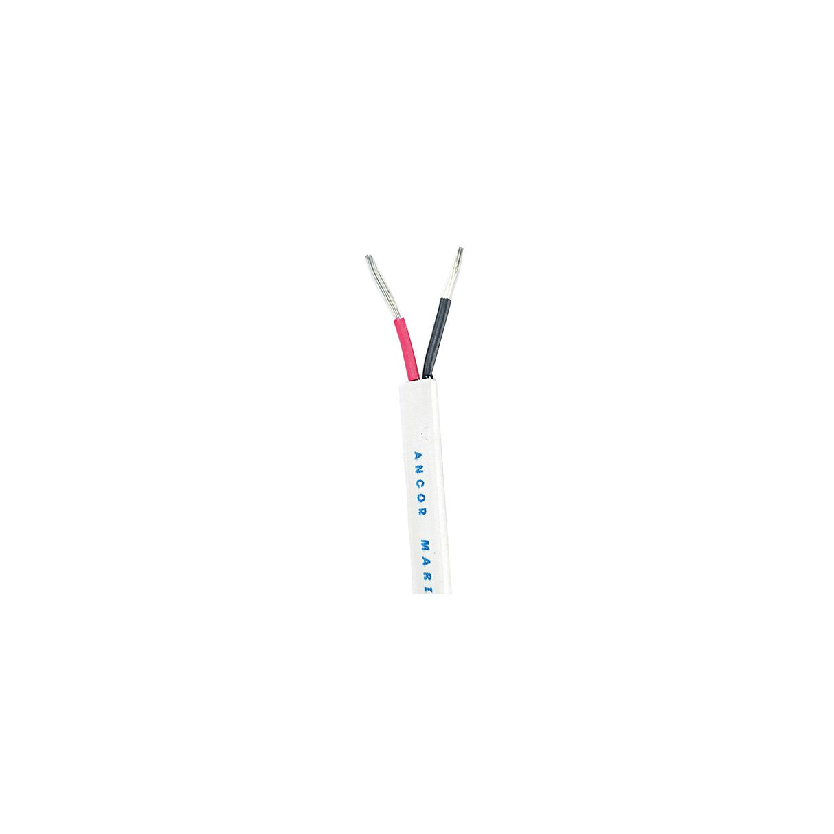 Ancor 122010 Marine Grade™ Tinned Copper White Flat Signal Cable, 20/2 AWG, 100', Black/Red
