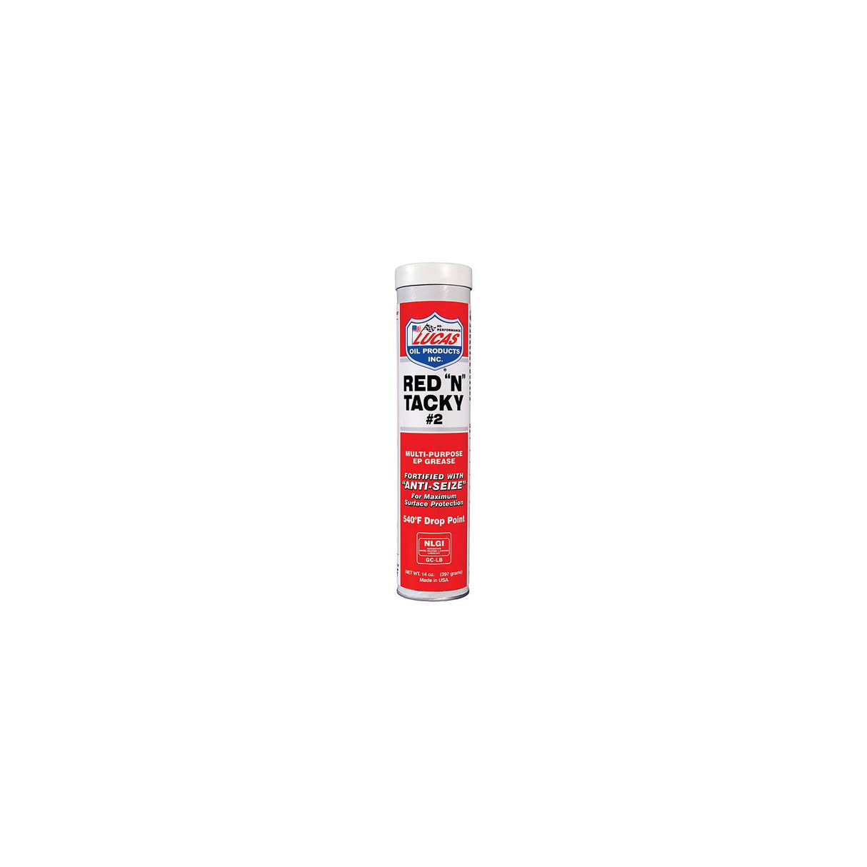 Dexter 08811008R Lucas Red 'N' Tacky Grease, 14 oz. Tube