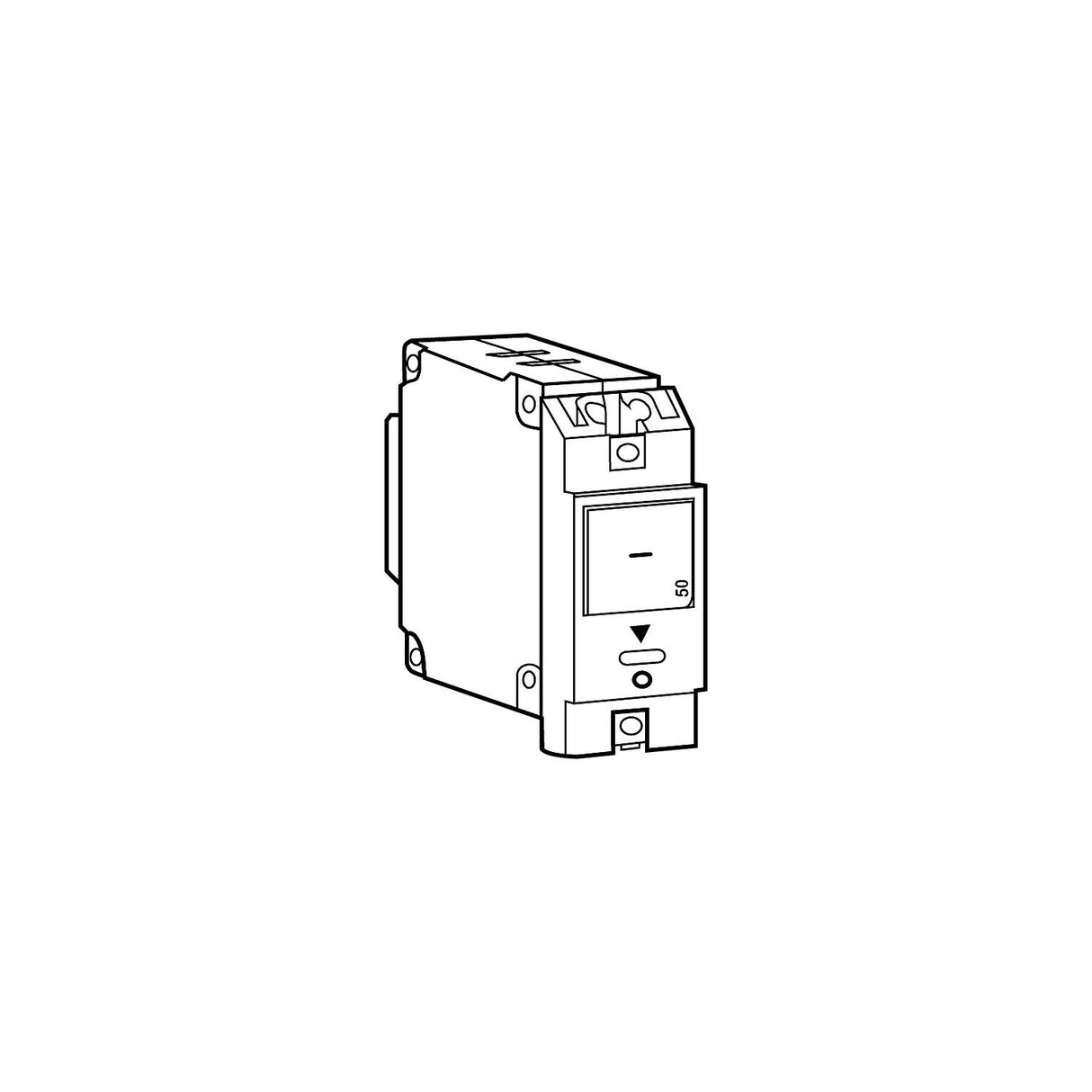 Blue Sea A-Series Flat Rocker Circuit Breaker, Single Pole Flat, 10 amps