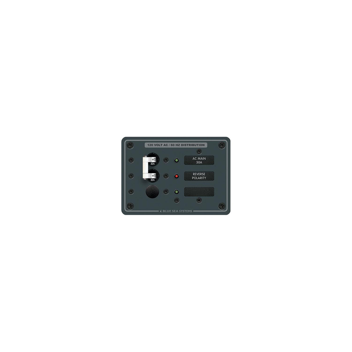 Blue Sea Systems 8029 Traditional Metal Panel AC Main + 1 Position