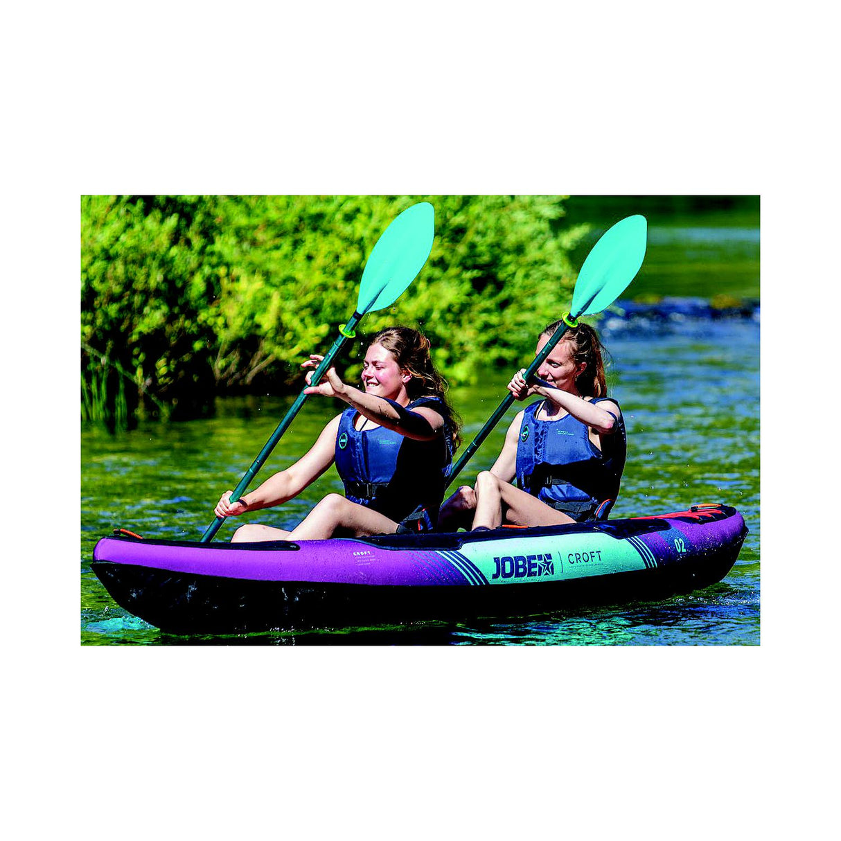 Jobe 600025001PCS Croft Inflatable Kayak Package 11 ft 2") length X 35" width