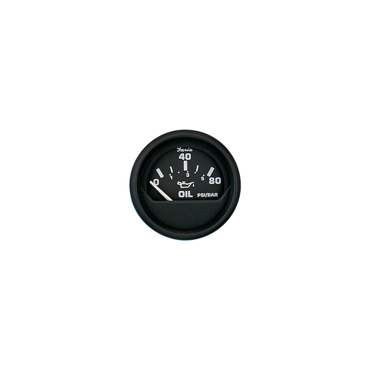 Faria 12803 Euro 2" Oil Pressure Gauge 80 PSI