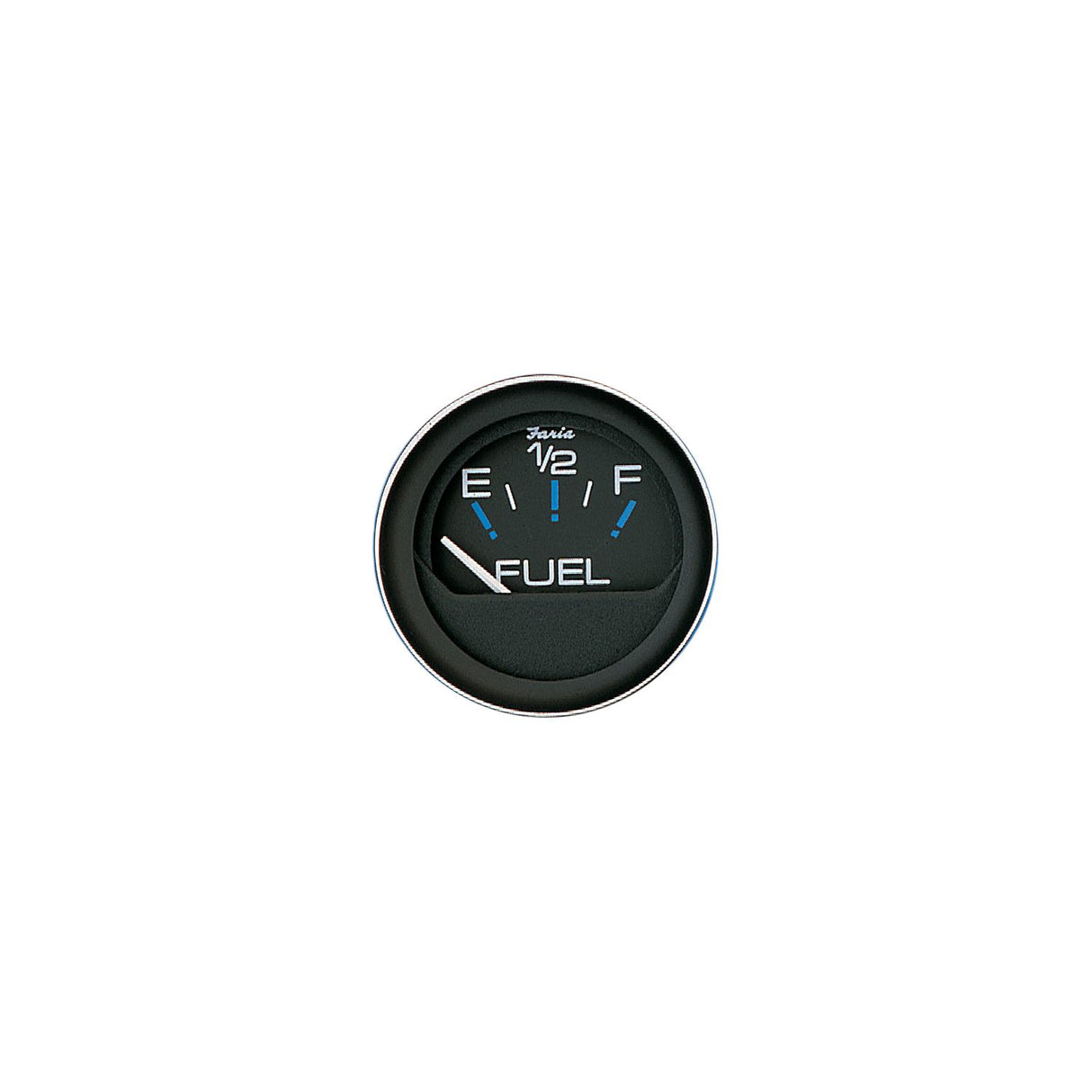 Faria Coral Black 2" Fuel Level Gauge (E-1/2-F)