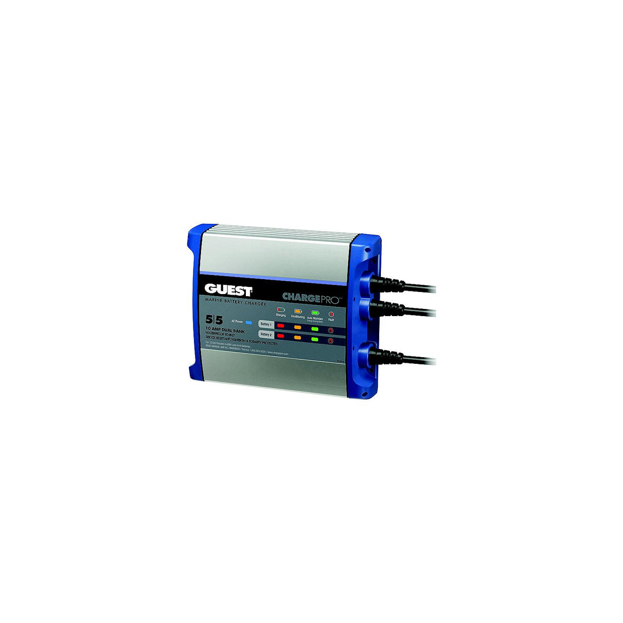 Guest 2711A ChargePro On-Board Battery Charger, 10 Amps, 2 Banks