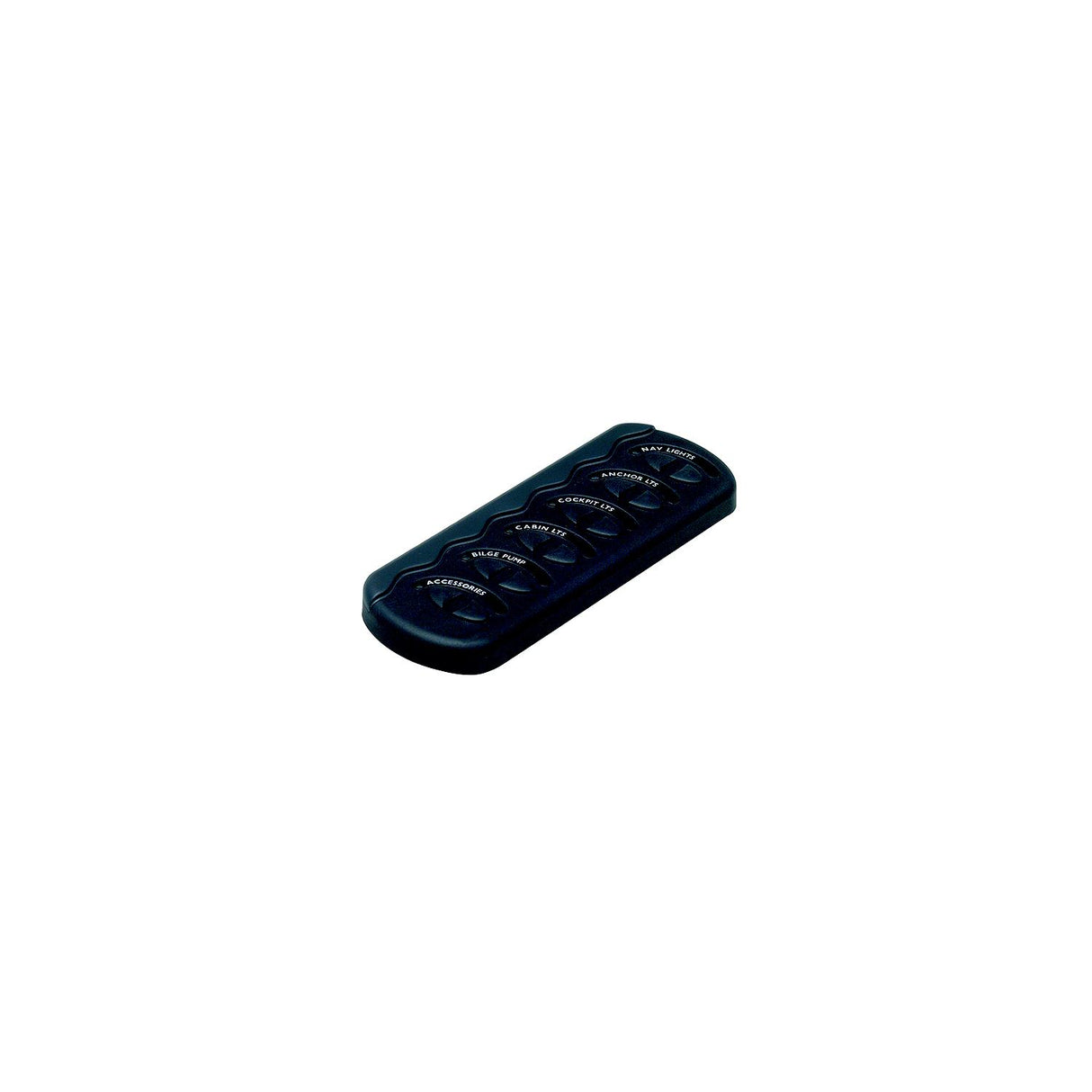 Marinco Contour Generation II Sprayproof Switch Panel With Fuse(s) - Black