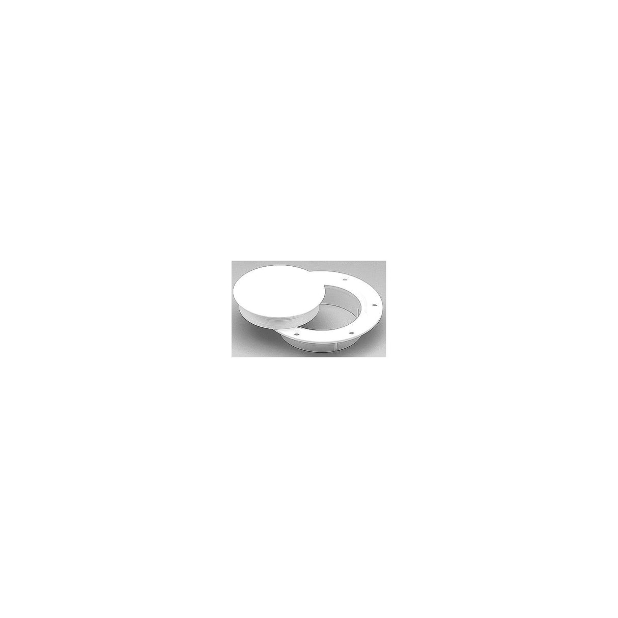 Marinco Snap-In Deck Plate, White