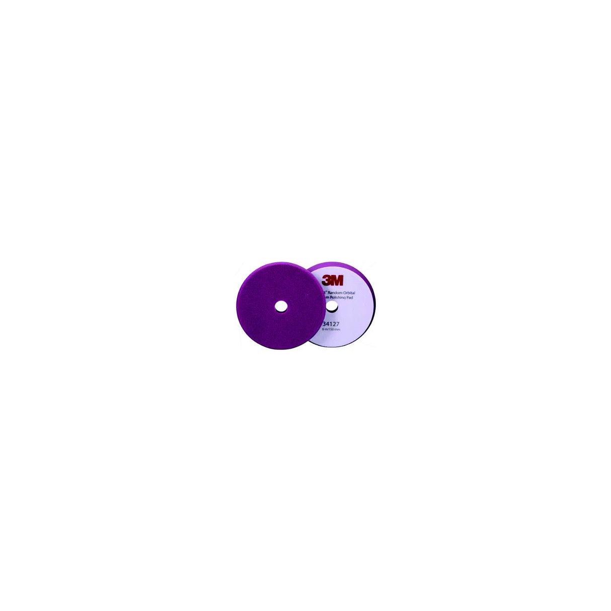3M™ Marine 34127 Perfect-It™ Random Orbital Foam Compounding Pad, 6" Fine, Purple, 2 Pads/Bag