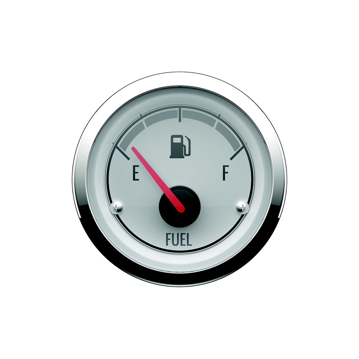 Quicksilver 8M6020077 Fuel Level, White/Chrome