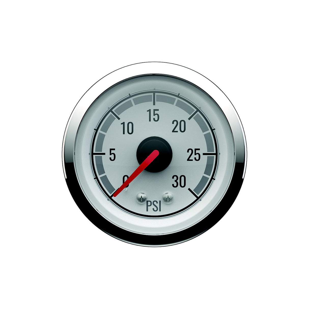 Quicksilver 8M6020079 Water Pressure (0-30psi), White/Chrome