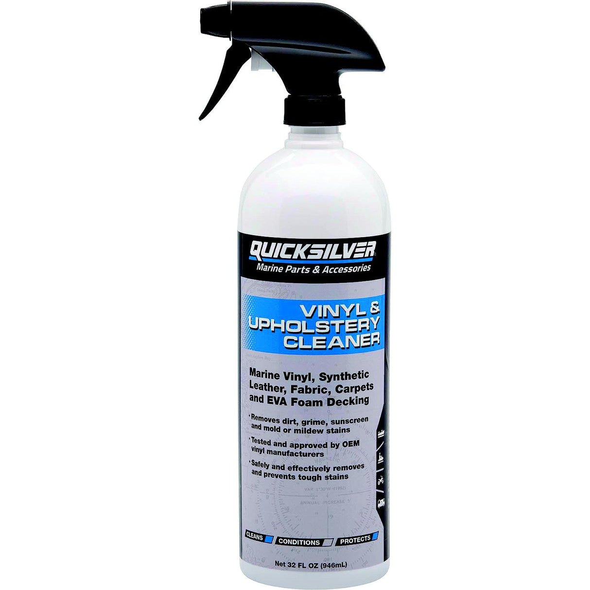 Quicksilver 8M0231471 Vinyl & Upholstery Cleaner, 32 oz.