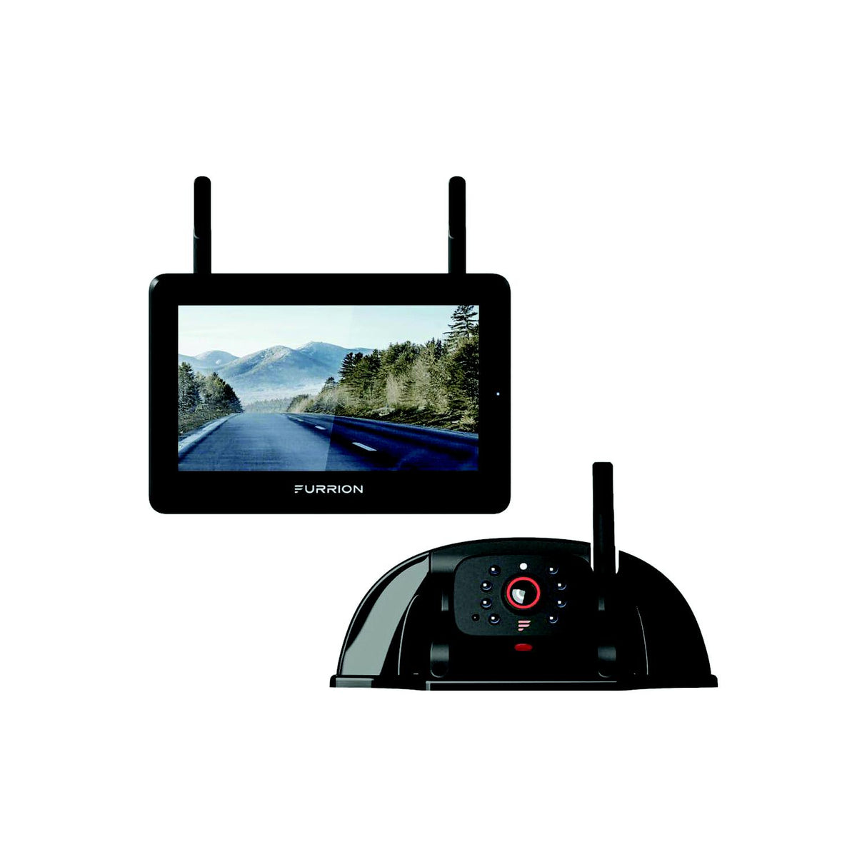 Furrion 2021124329 Vision S®+ RV Observation System - 7" Monitor, Sharkfin Camera