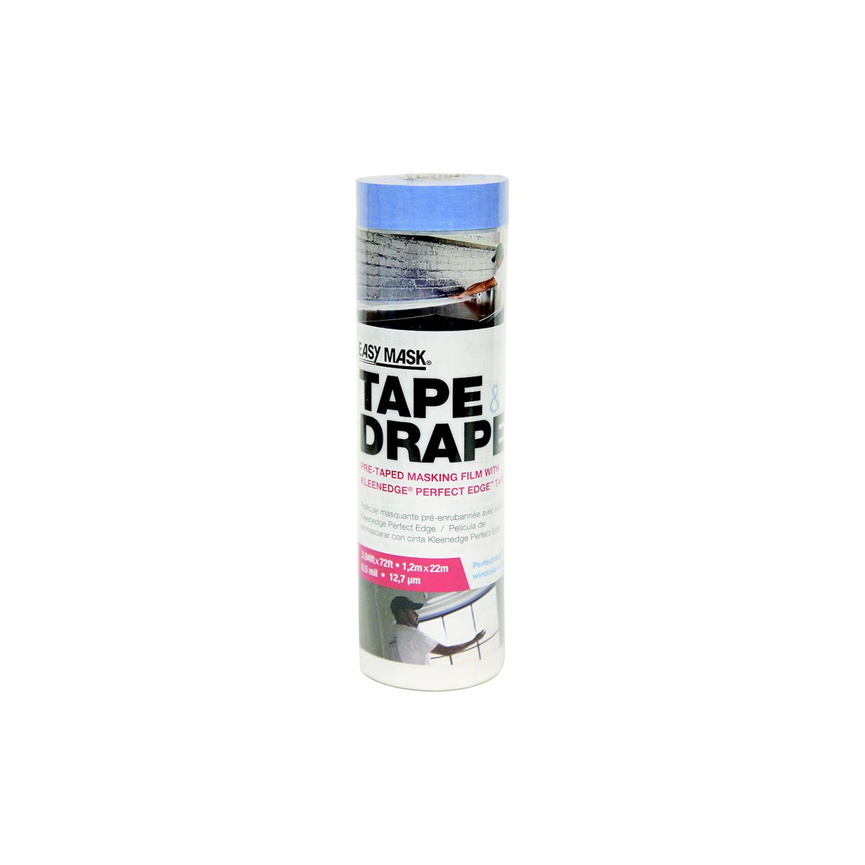 Tape & Drape w/Perfect Edge Tape, 4' X 72' 1.2M X 22M